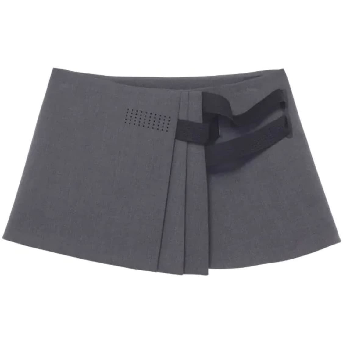 혜인서 플리츠 랩 미니 스커트 그레이 상품이미지1