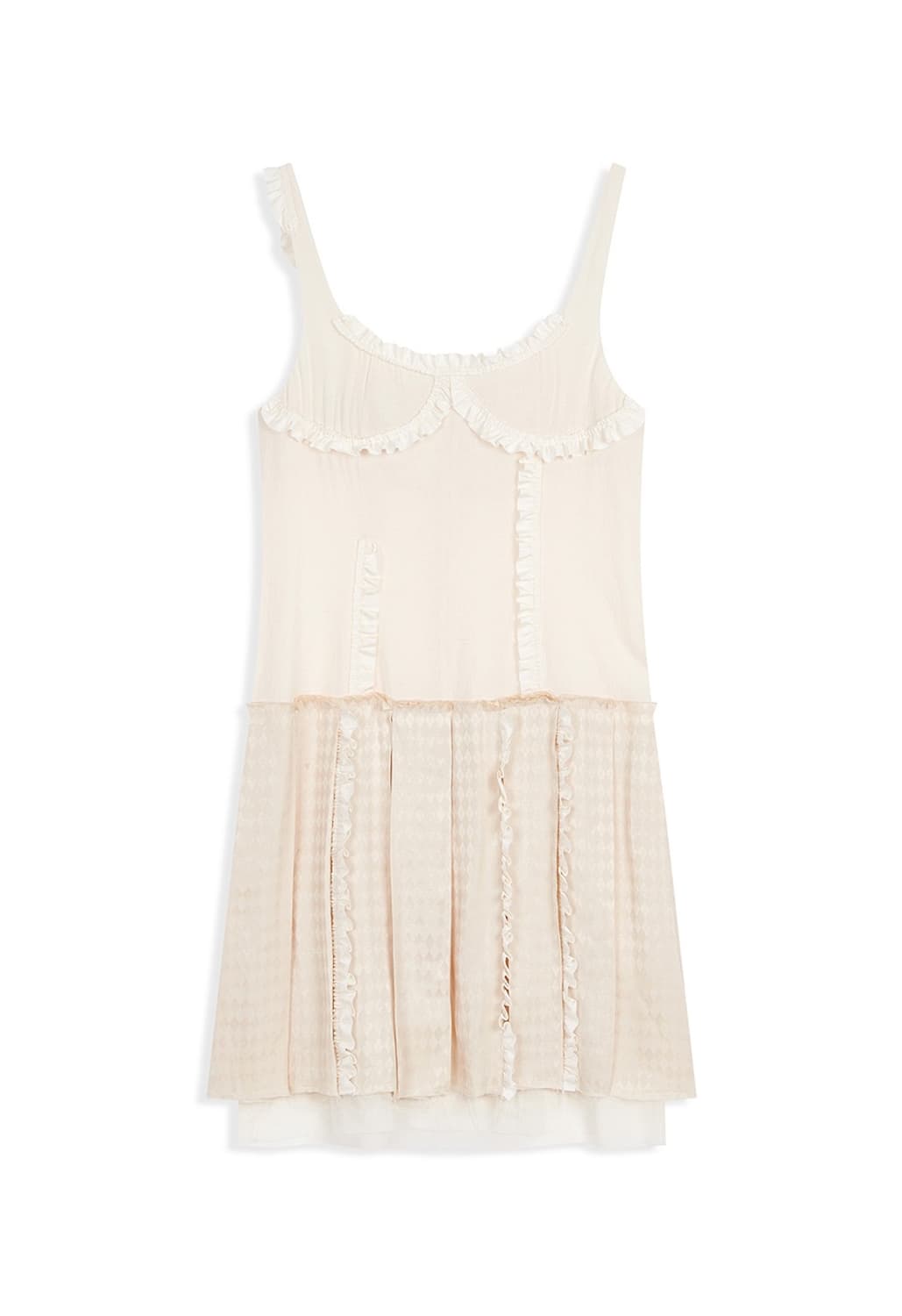 오픈 와이와이 FLAPPER PLEATS DRESS IVORY 상품이미지1