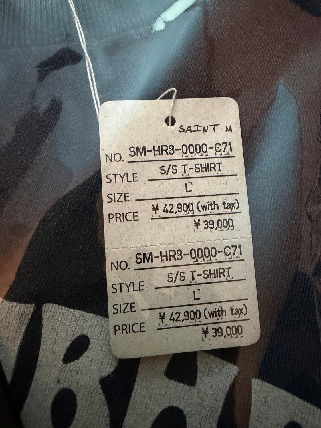 [L]세인트미카엘 x 네이버후드 세인트후드 반팔티셔츠 새상품 상품이미지5