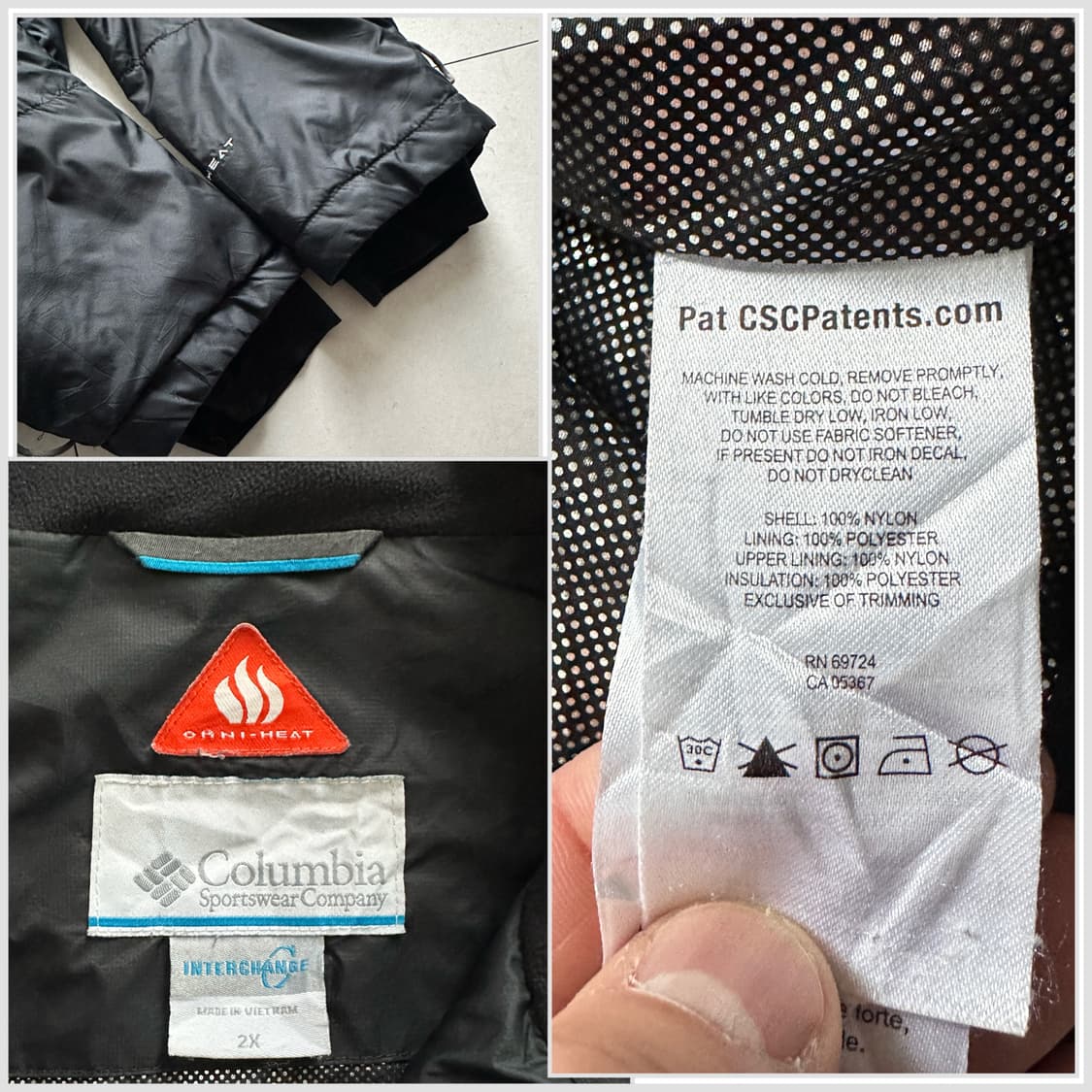 컬럼비아 옴니히트 경량 패딩 자켓 2XL 상품이미지5