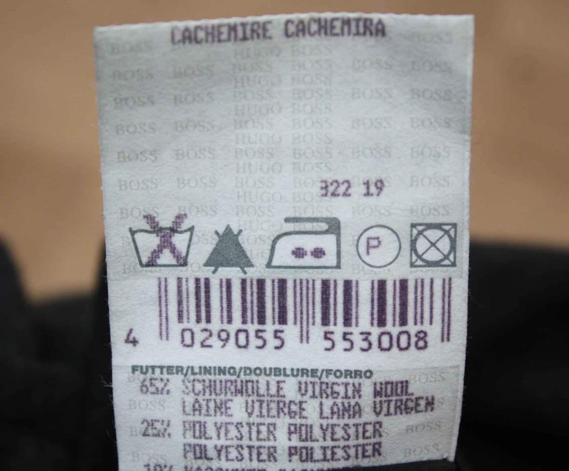 W-3740/휴고보스 정품 남성용 캐시미어혼방 코트 50 상품이미지5