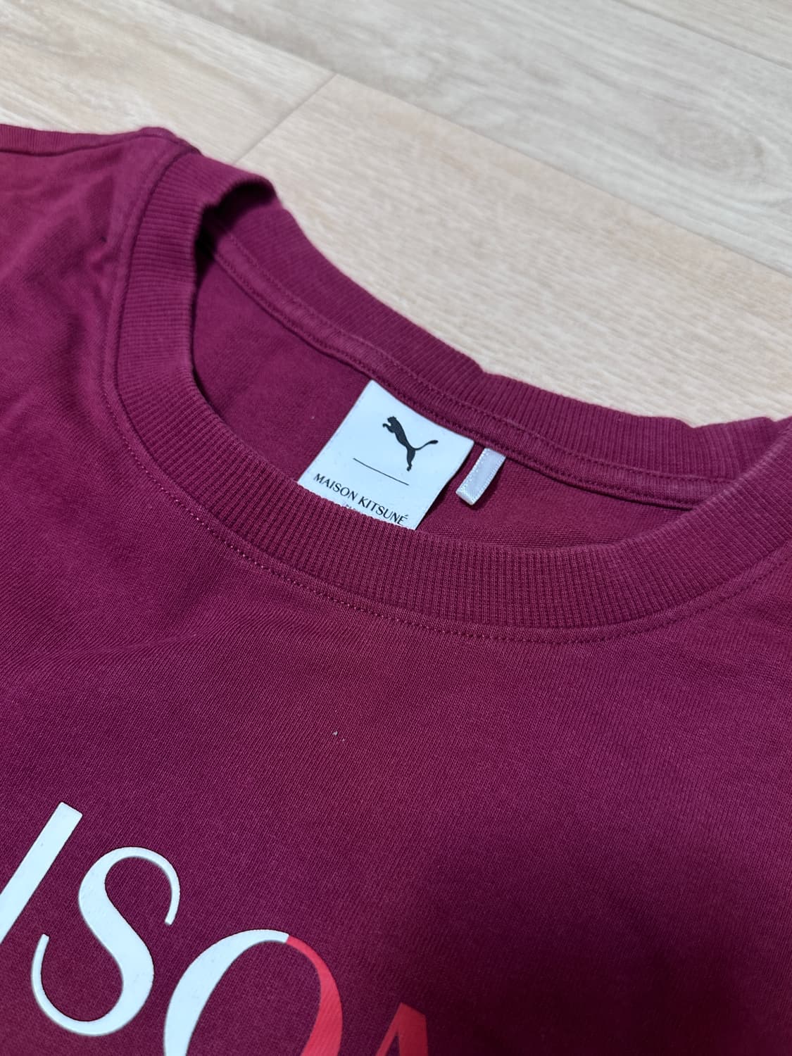 [XL]푸마 x 메종 키츠네 로고 프린트 오버사이즈 티셔츠 상품이미지3