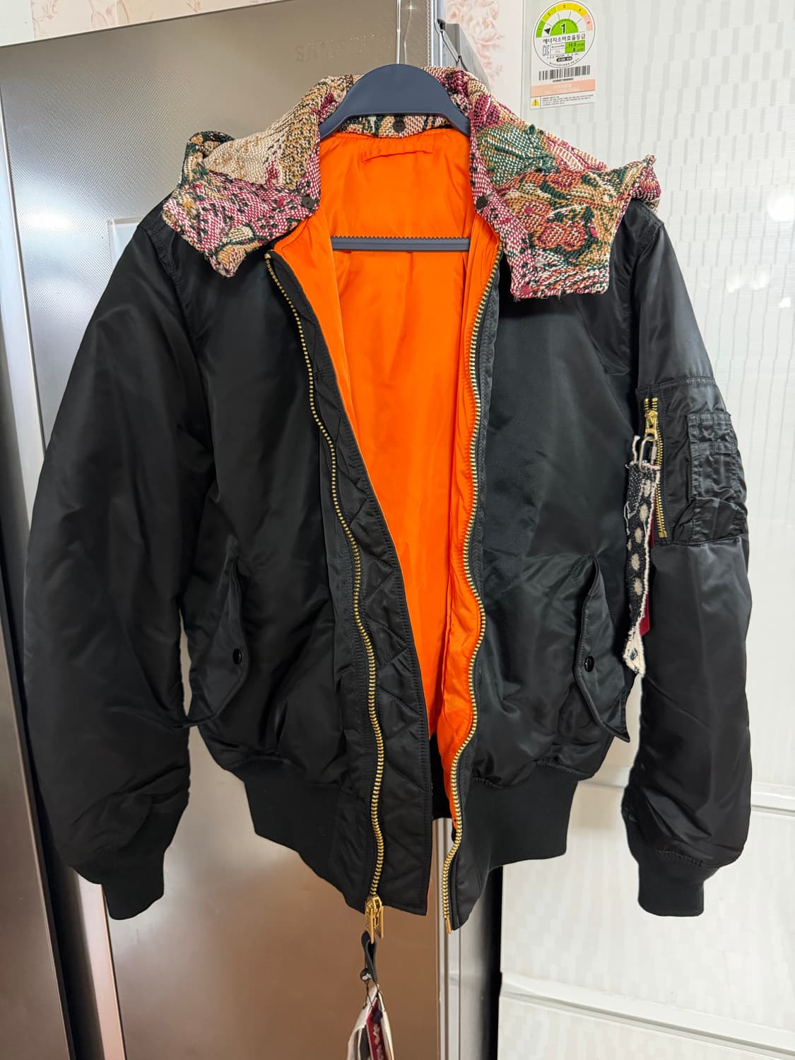 (새상품) 알파인더스트리 썬번 리버시블 MA-1 L 상품이미지3