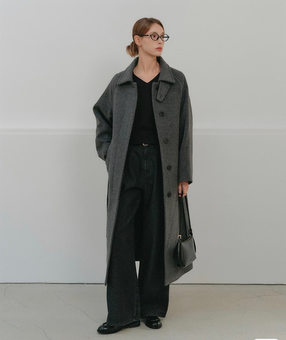 룩캐스트 아만다 레글런 캐시미어 코트 상품이미지2