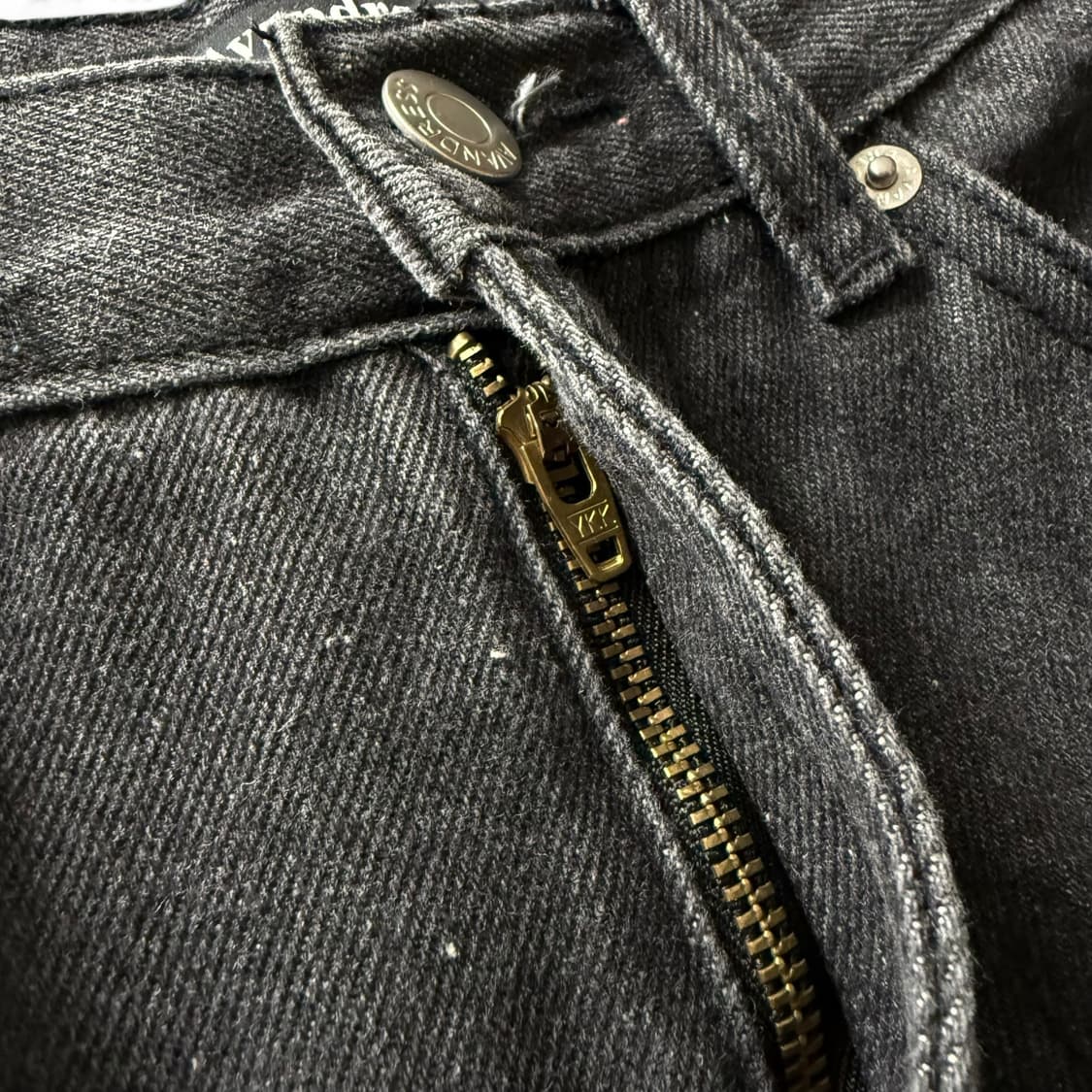 Avandress Black Washed Denim Cargo Short 상품이미지5