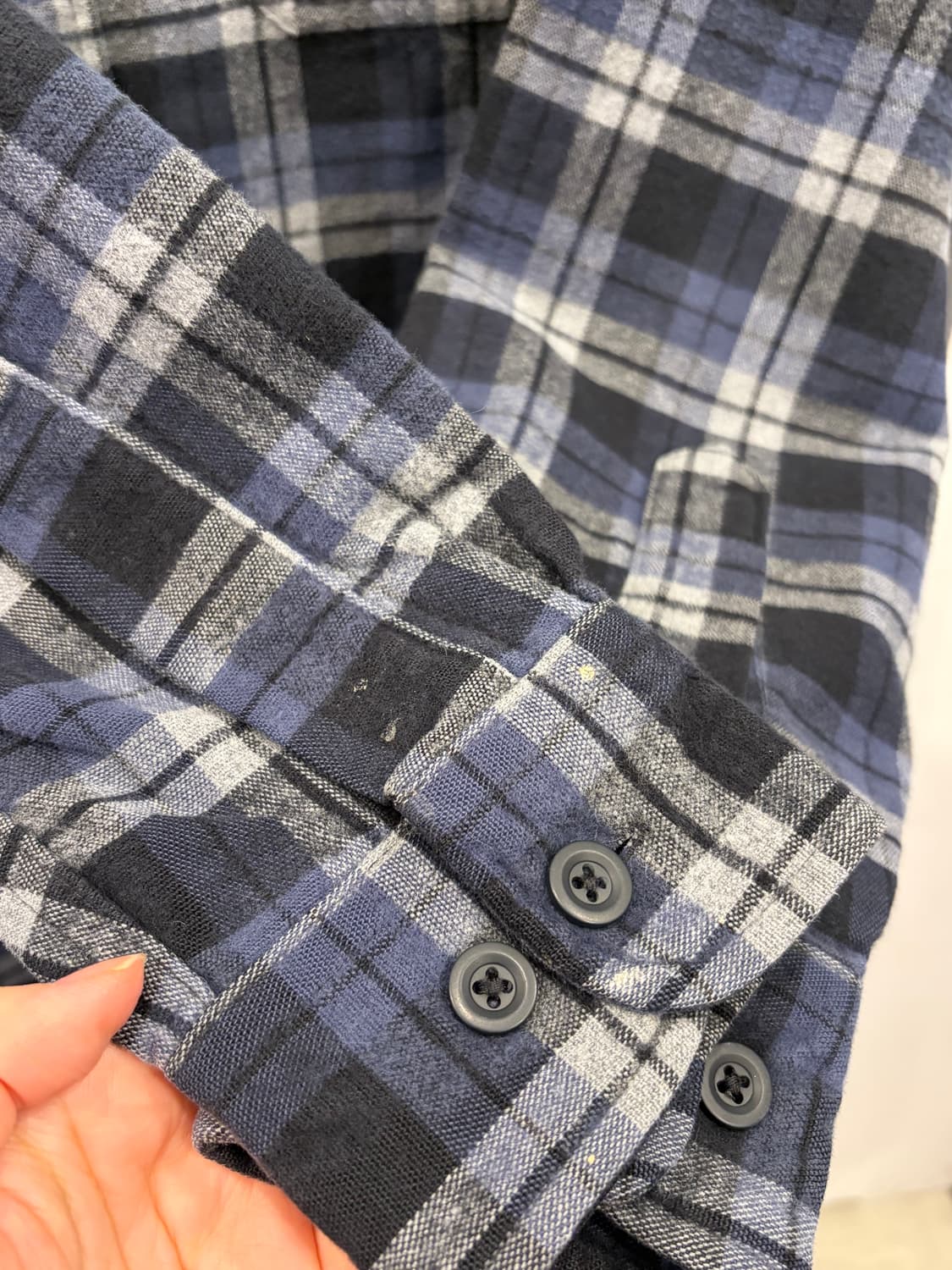 00s L.L.Bean 엘엘빈 헤비코튼 샤모아 플란넬 체크 셔츠 상품이미지7