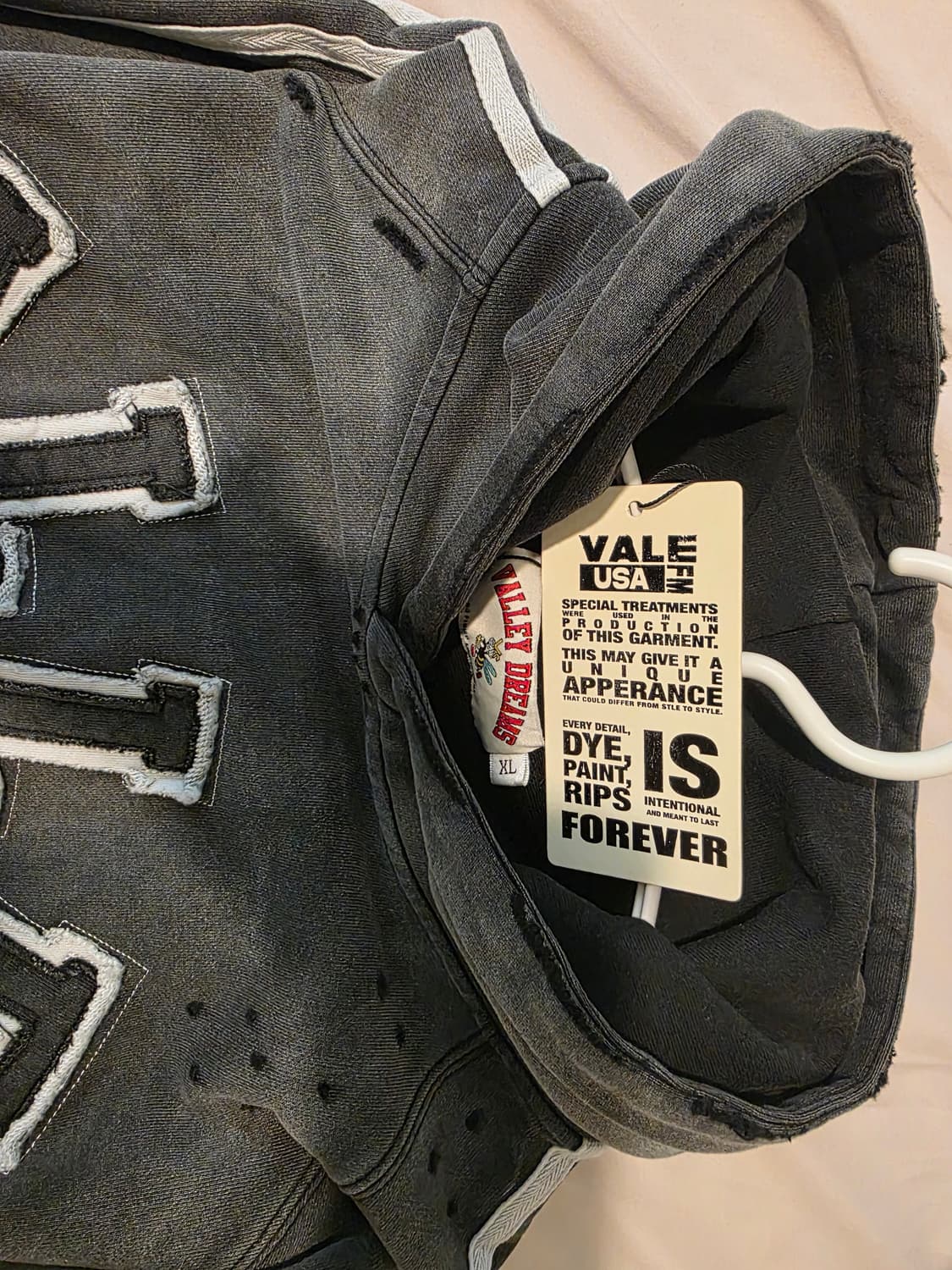 [새상품] Vale Forever 워시드 디스트로이드 후드티  상품이미지7