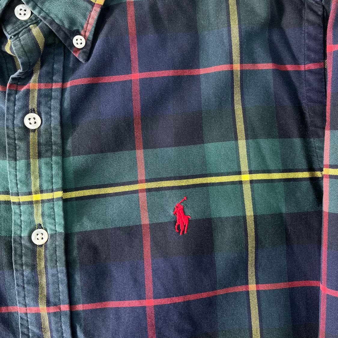 100 폴로랄프로렌 빈티지 체크 코튼 셔츠 상품이미지3