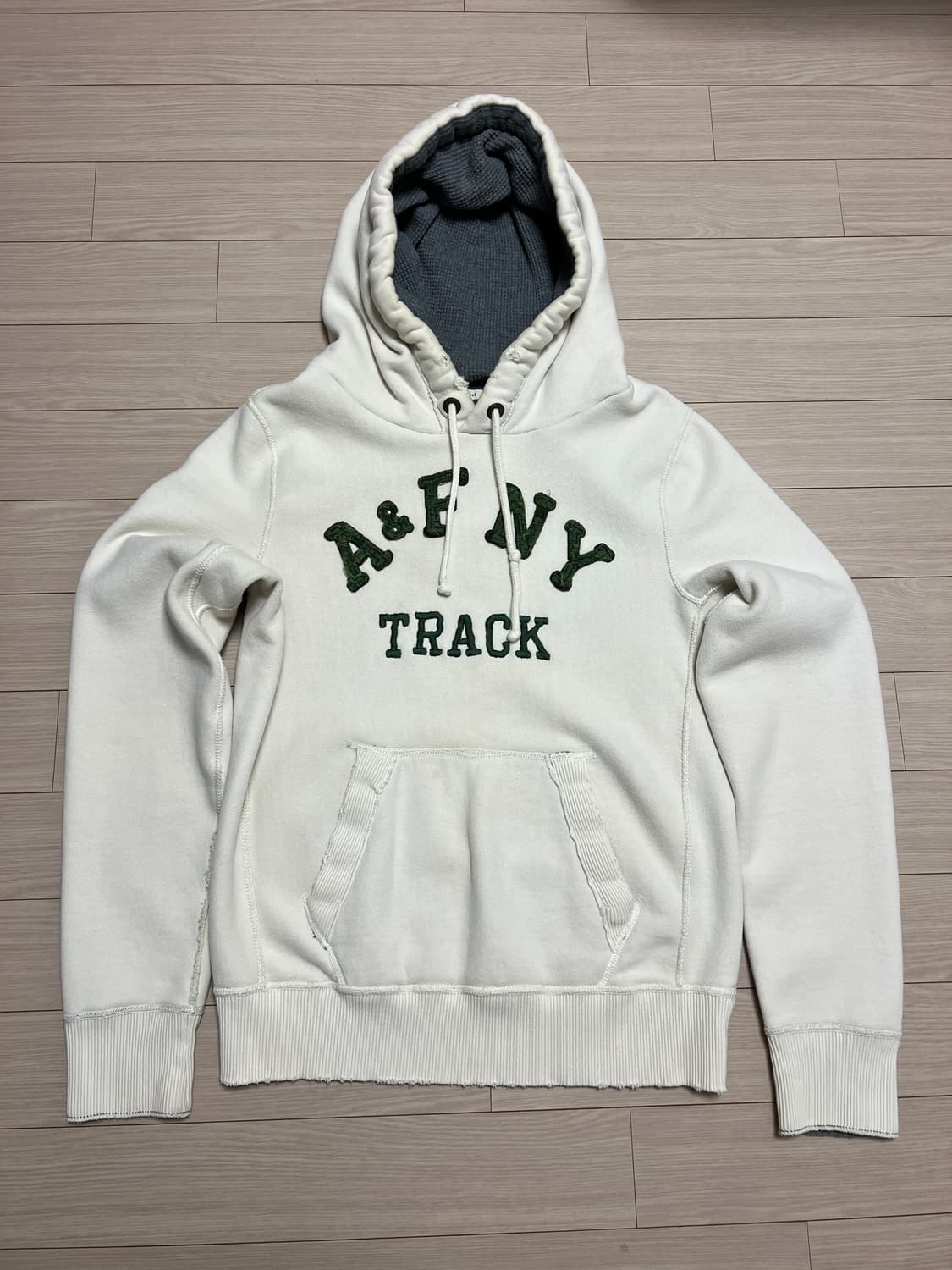 아베크롬비 로고 후드 스웨트셔츠 아이보리 / L 상품이미지1