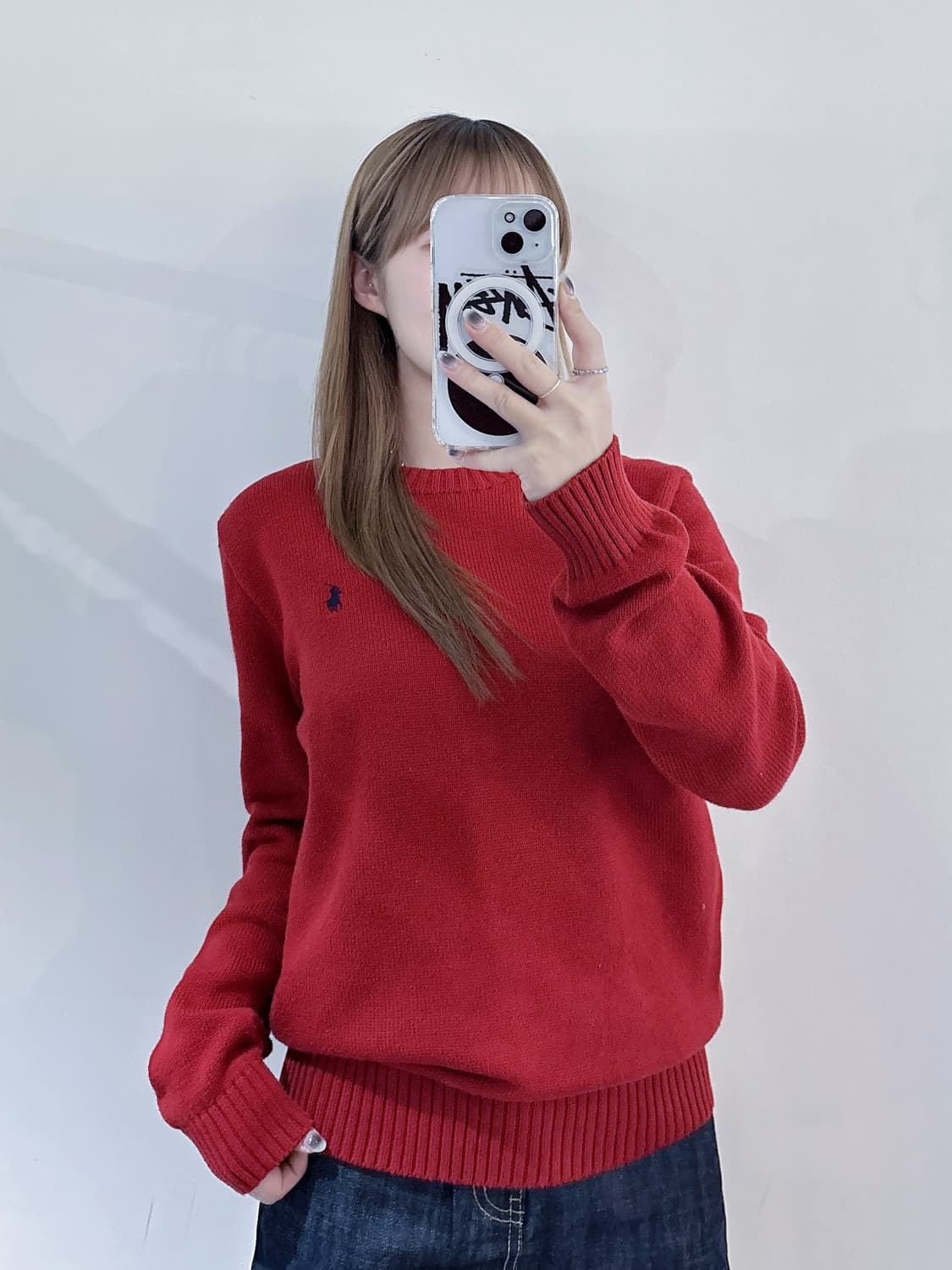 폴로랄프로렌 레드 포니 라운드 니트 상품이미지2