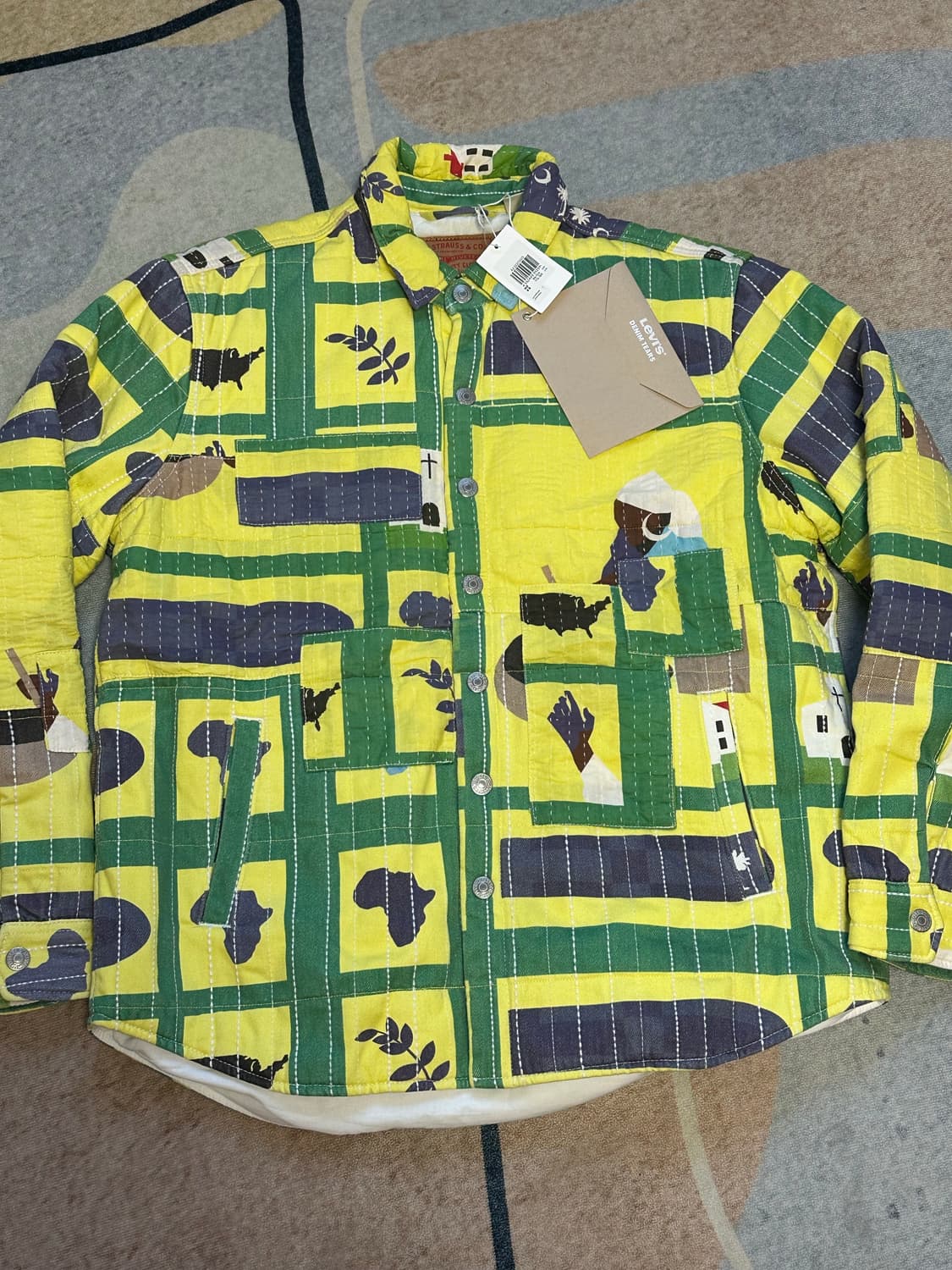 [레어] 리바이스 x 데님 티어스 시즌2 퀼티드 자켓 상품이미지1