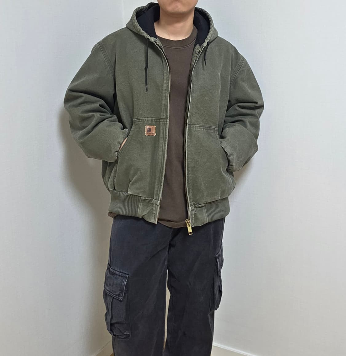 칼하트 액티브 자켓 arg 칼하트 후드자켓 칼하트 j130 mos 모스 상품이미지1
