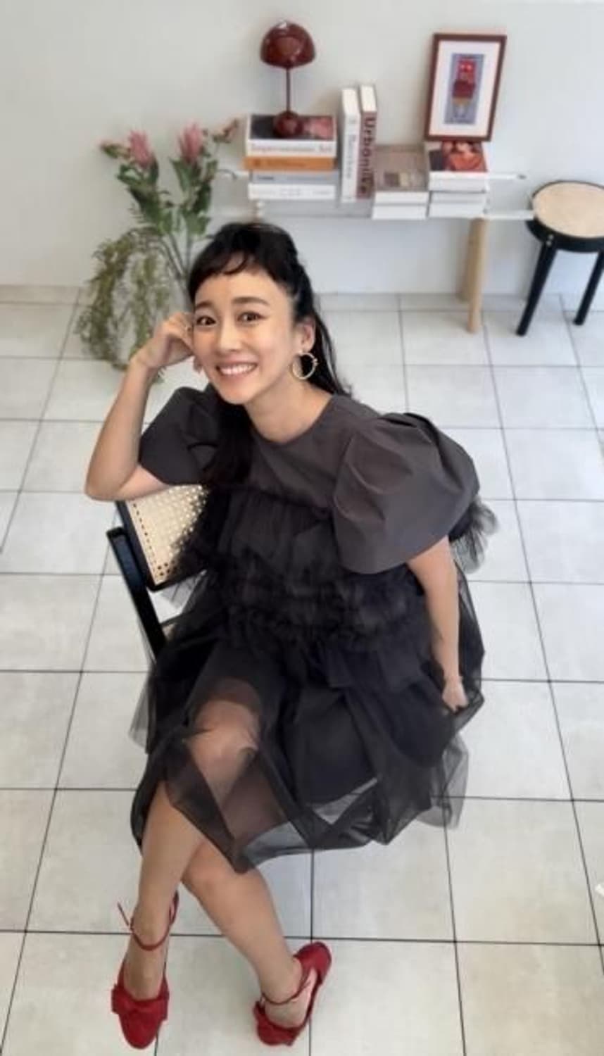 로지몬스터 튤블라우스 튤원피스 셰트 그레이 상품이미지6