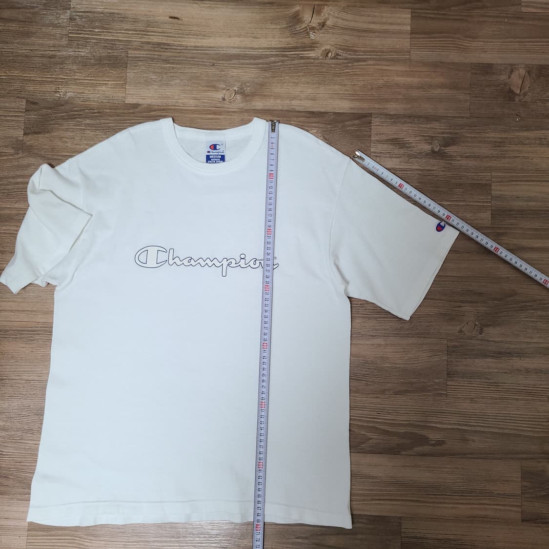 (100) 90s USA 챔피온 빈티지 스펠아웃 반팔 티셔츠 싱글스티치 상품이미지9