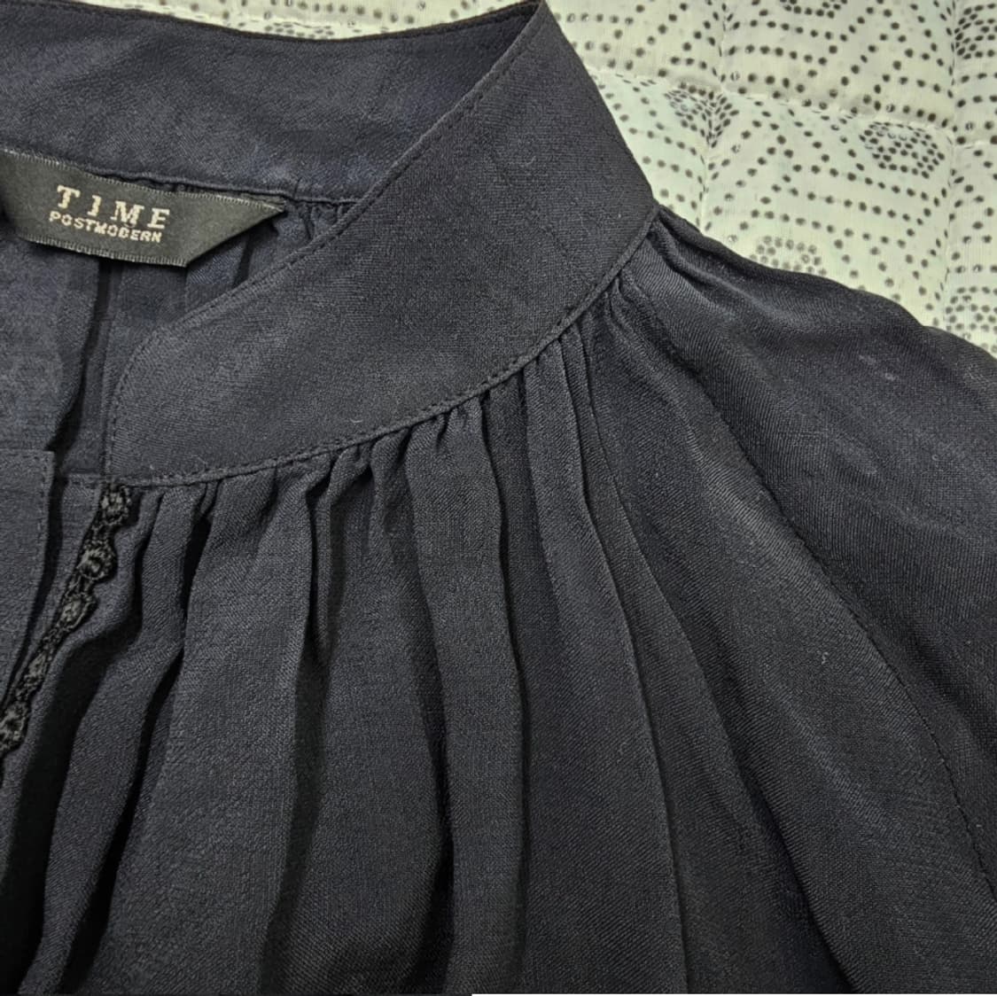 TIME 타임 블랙 블라우스 ~66 상품이미지4