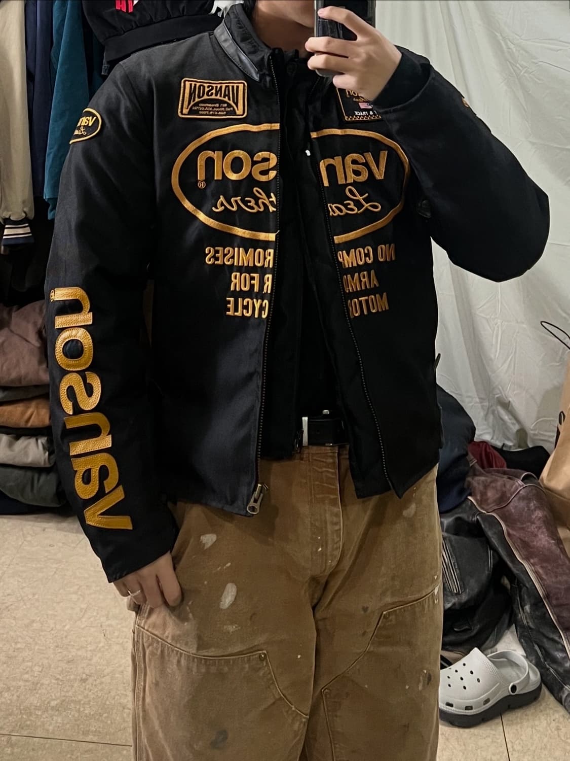 밴슨 레이싱자켓 라이더자켓 상품이미지3