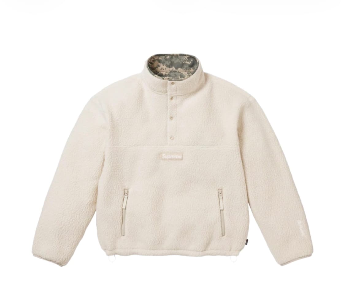 L) 슈프림 폴라텍 셔링 리버시블 풀오버 내츄럴 23fw 상품이미지2
