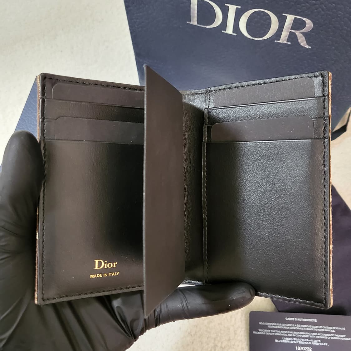 [유일매물/새상품급] 디올 오블리크 오거나이저 카드지갑 브라운 상품이미지7