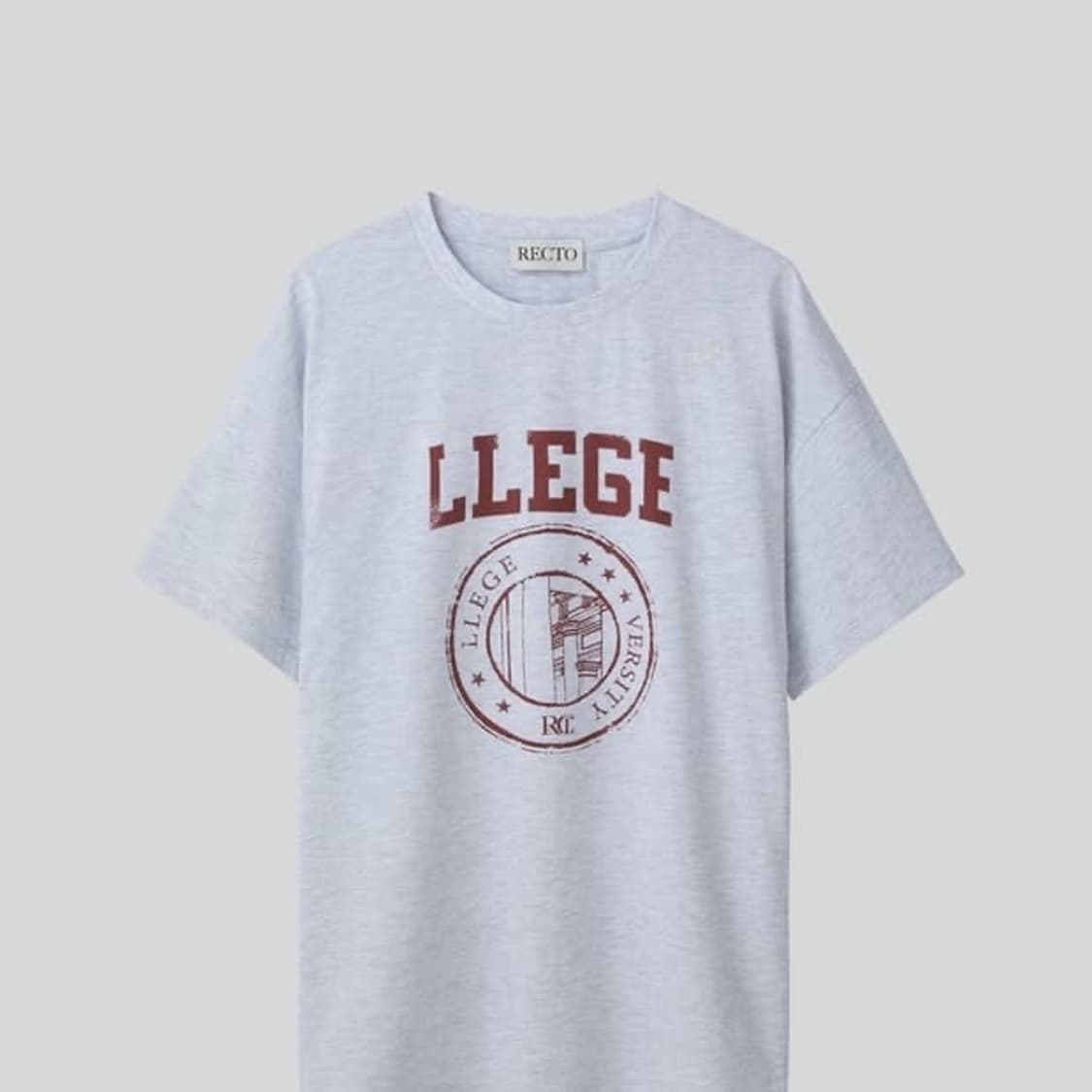 렉토(Recto) LLEGE 로고 반팔 상품이미지1