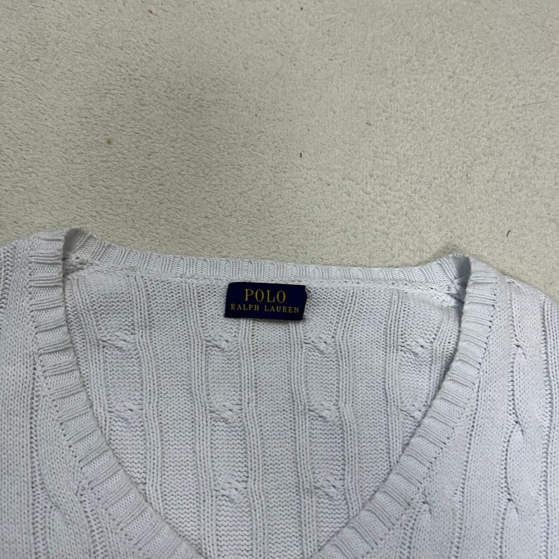 Polo White Cable Knit 상품이미지6