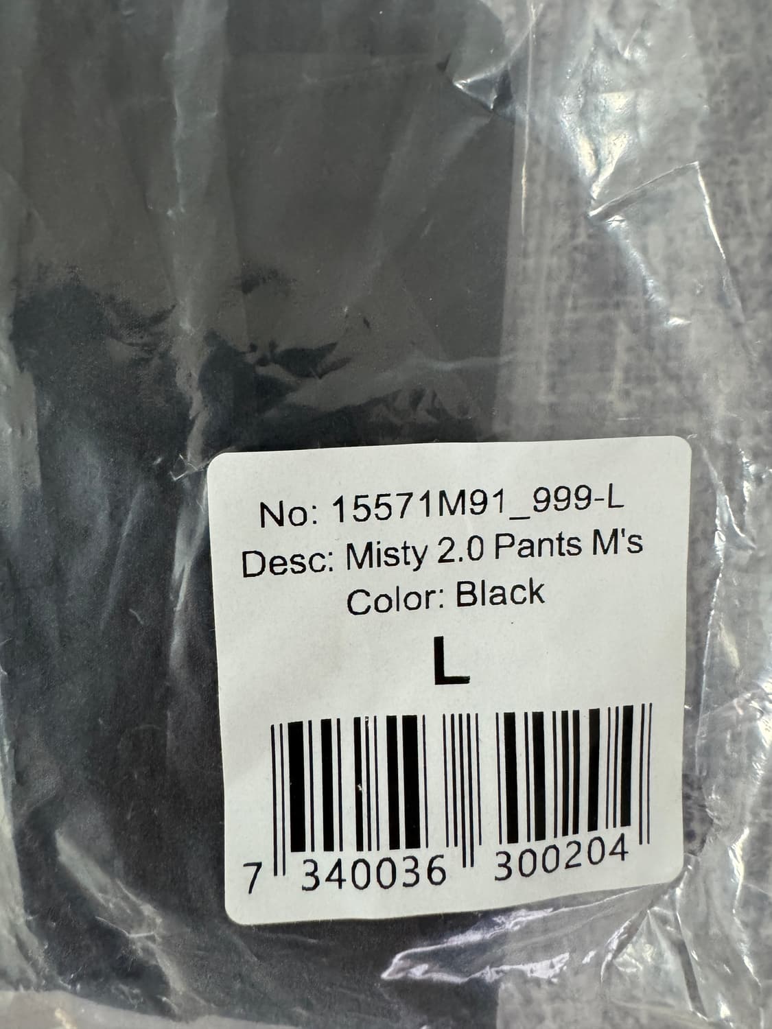 [L] 클라터뮤젠 Misty 2.0 남성 바지 블랙 새상품 상품이미지4