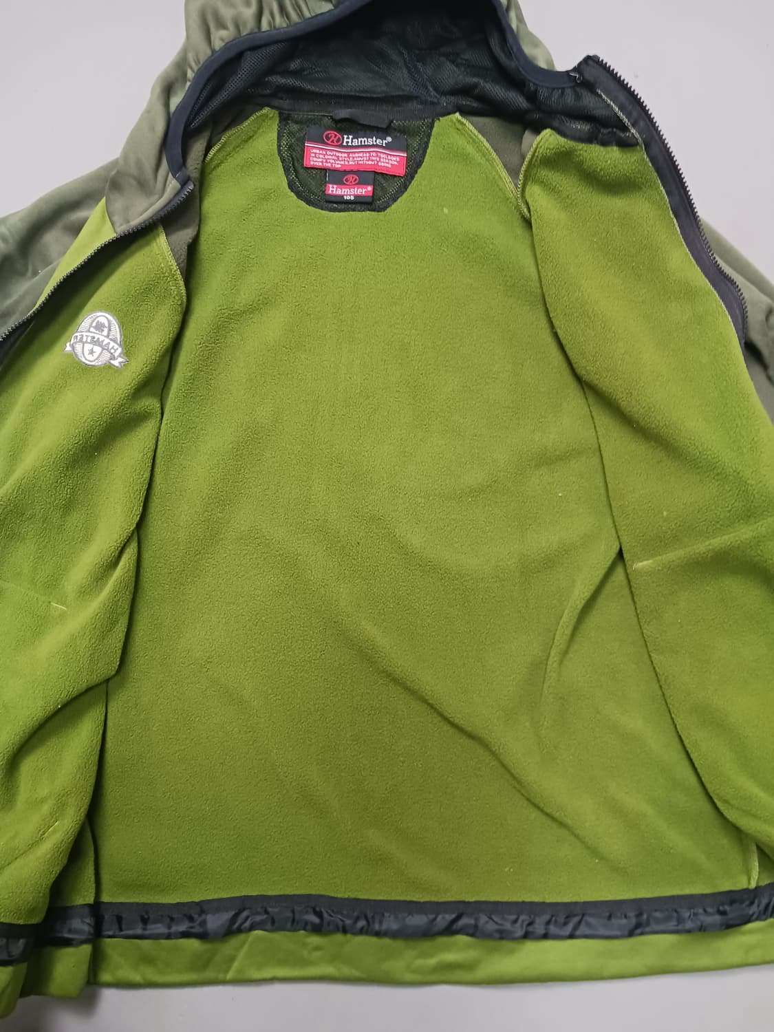 [105] 햄스터 투톤 후리스 집업 후드 자켓 상품이미지5