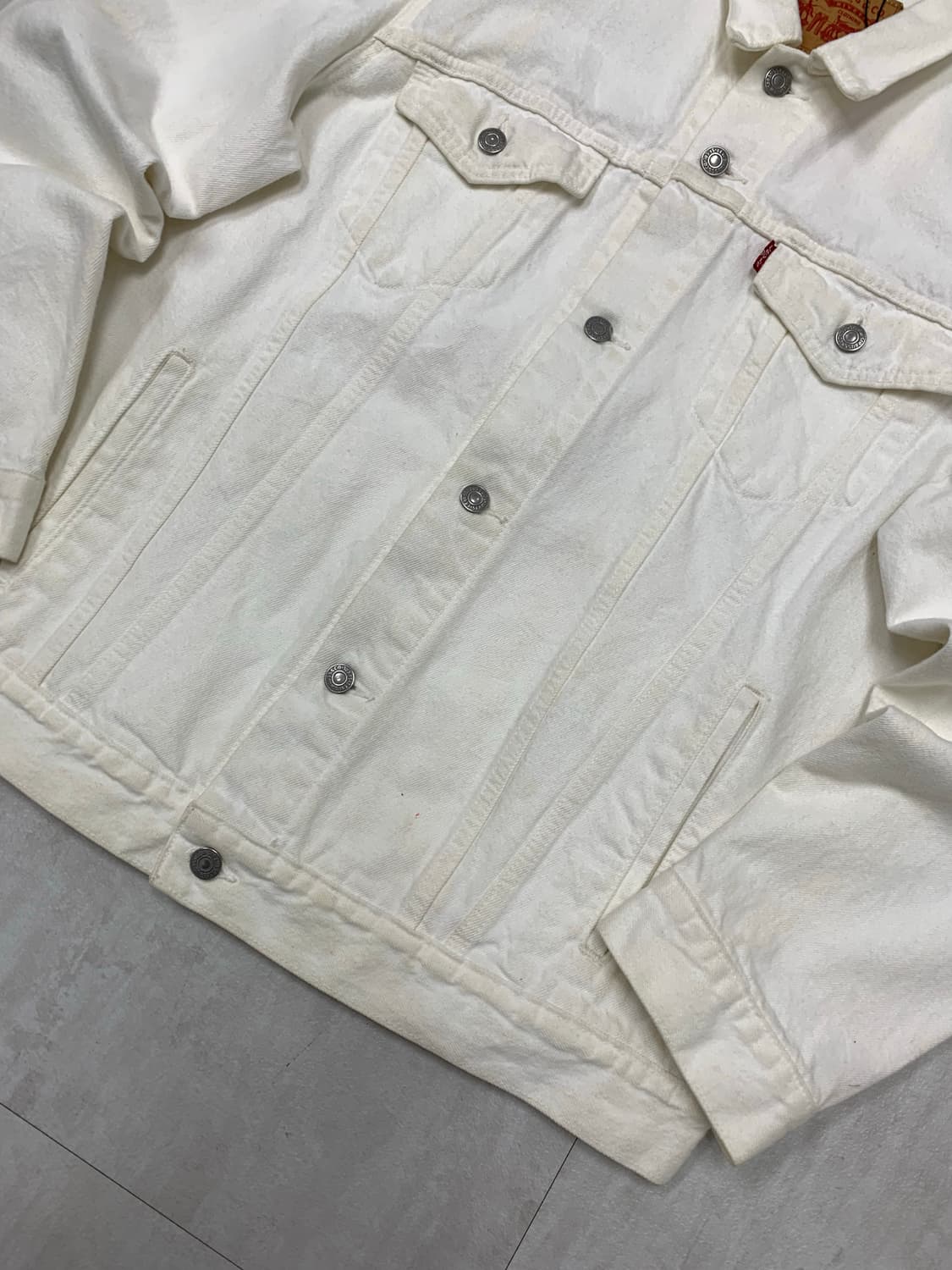 리바이스 화이트 코튼 자켓 #342 상품이미지3