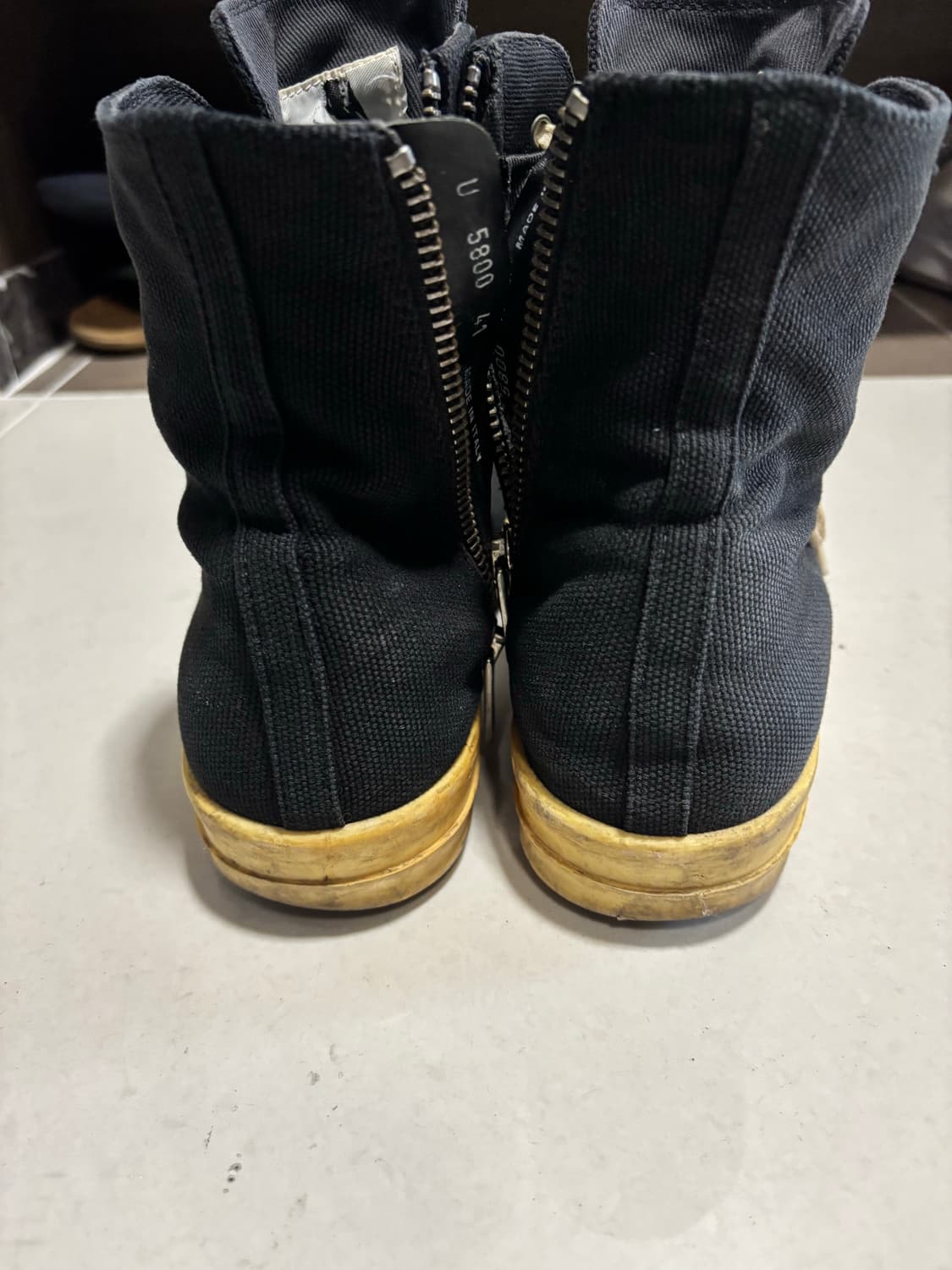 릭오웬스 다크쉐도우 라모네스 하이탑 15-16FW 41 상품이미지4