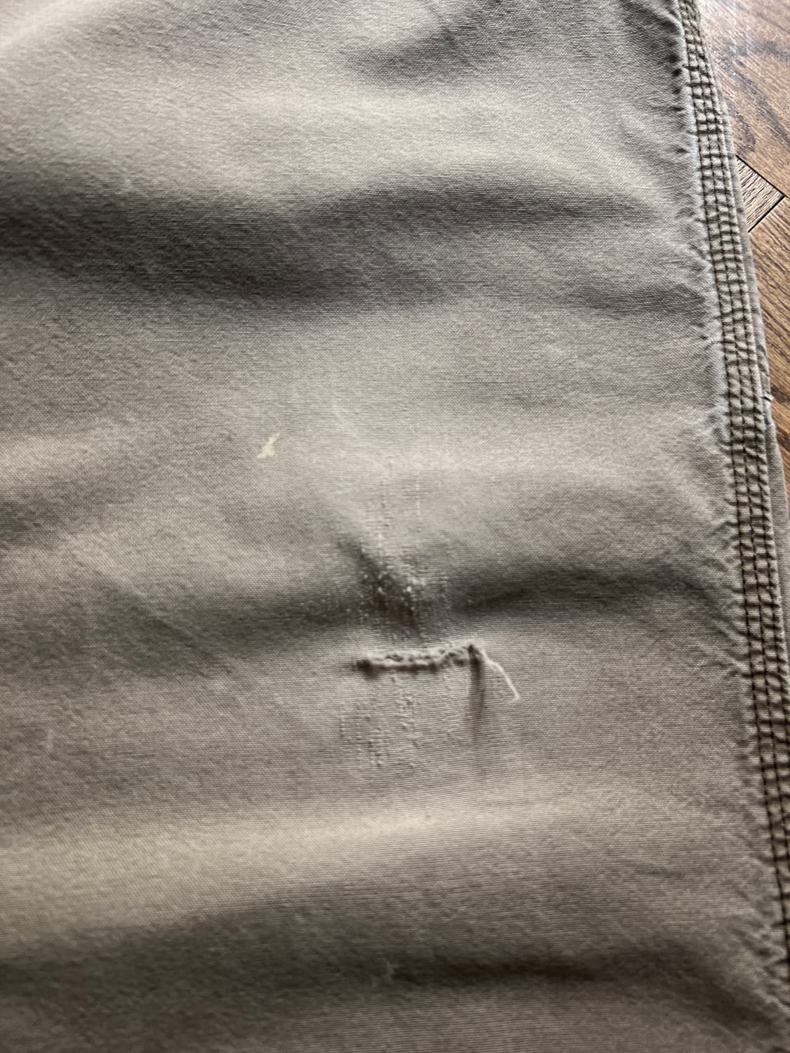 [32]칼하트 USA 빈티지 데미지 라이트브라운 싱글니 카펜터 워크 팬츠 상품이미지4