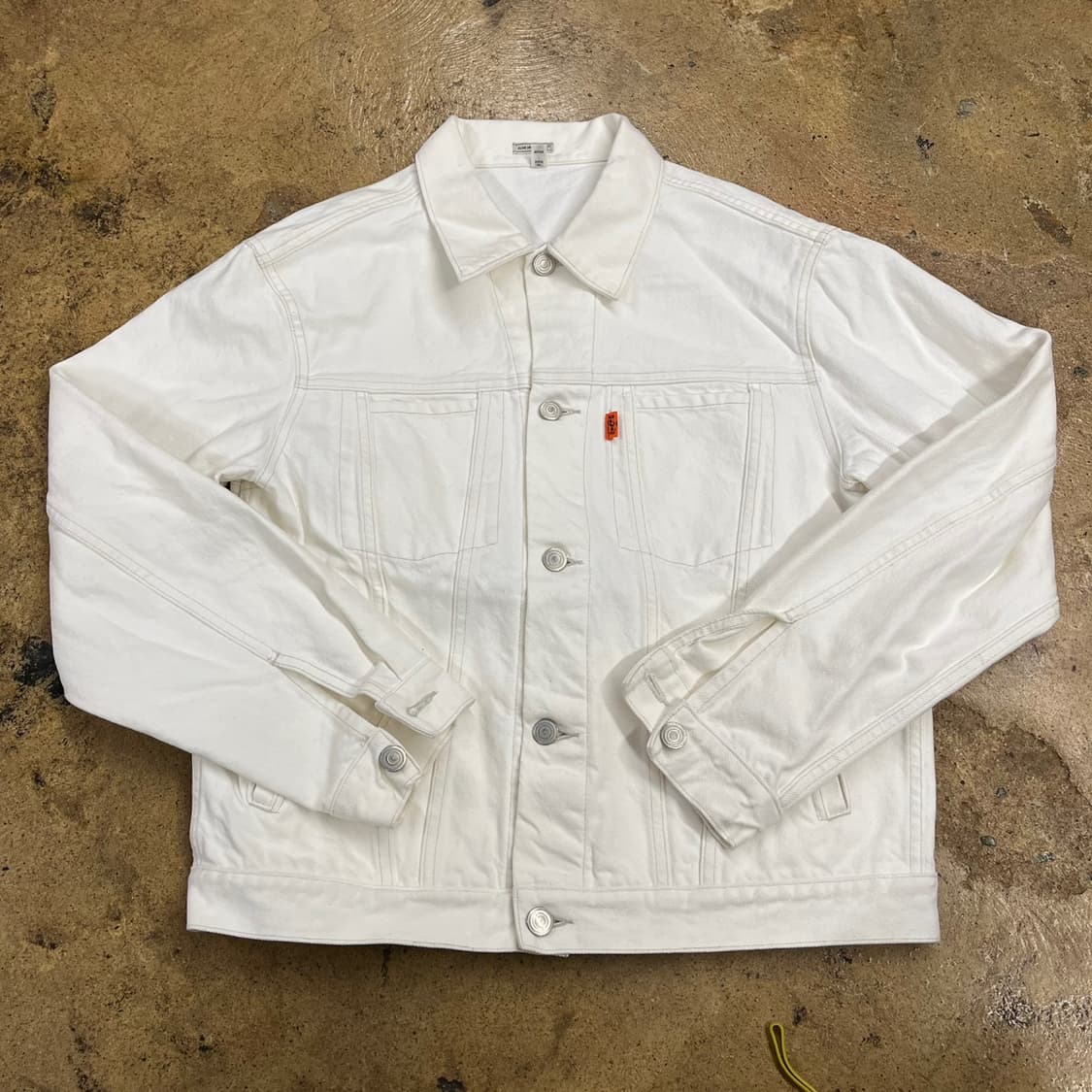 [정품/M] 올리브드랩서비스 화이트 코튼 자켓 b18 상품이미지2