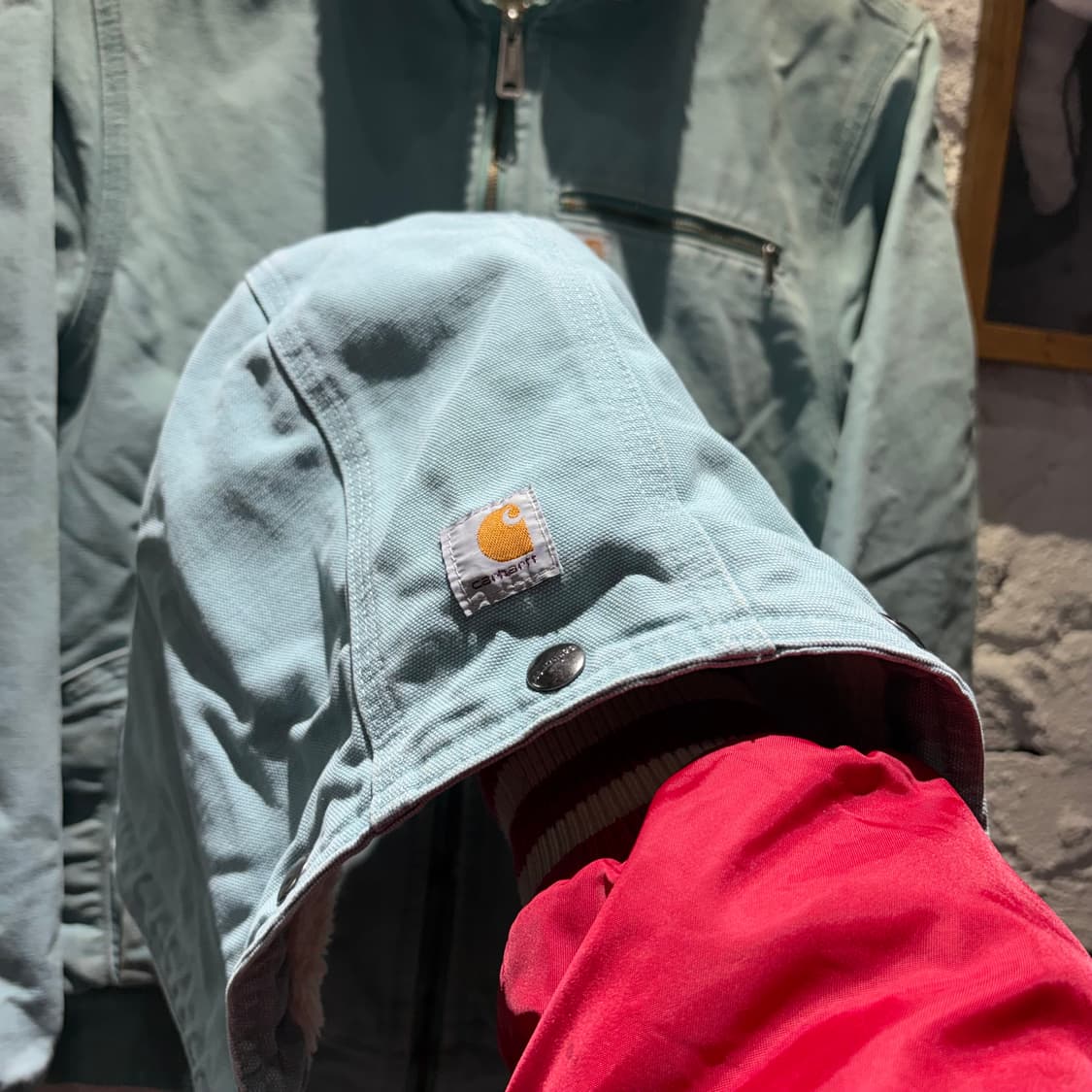 칼하트 와일드 우드 쉐르파 봄버자켓 상품이미지3