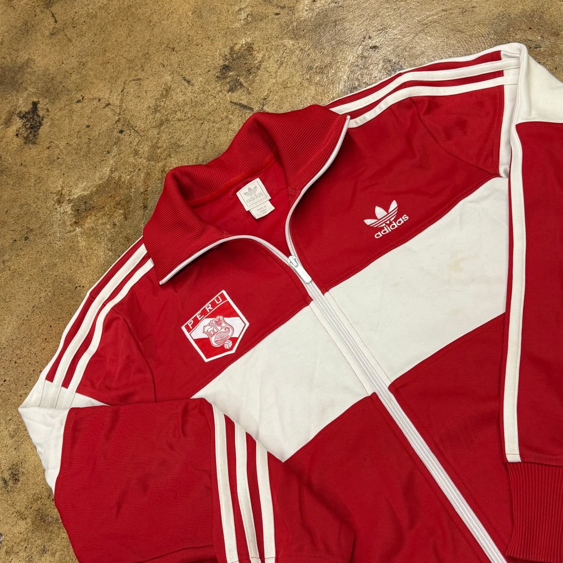 아디다스 레드 페루 져지 트랙탑 100 상품이미지1