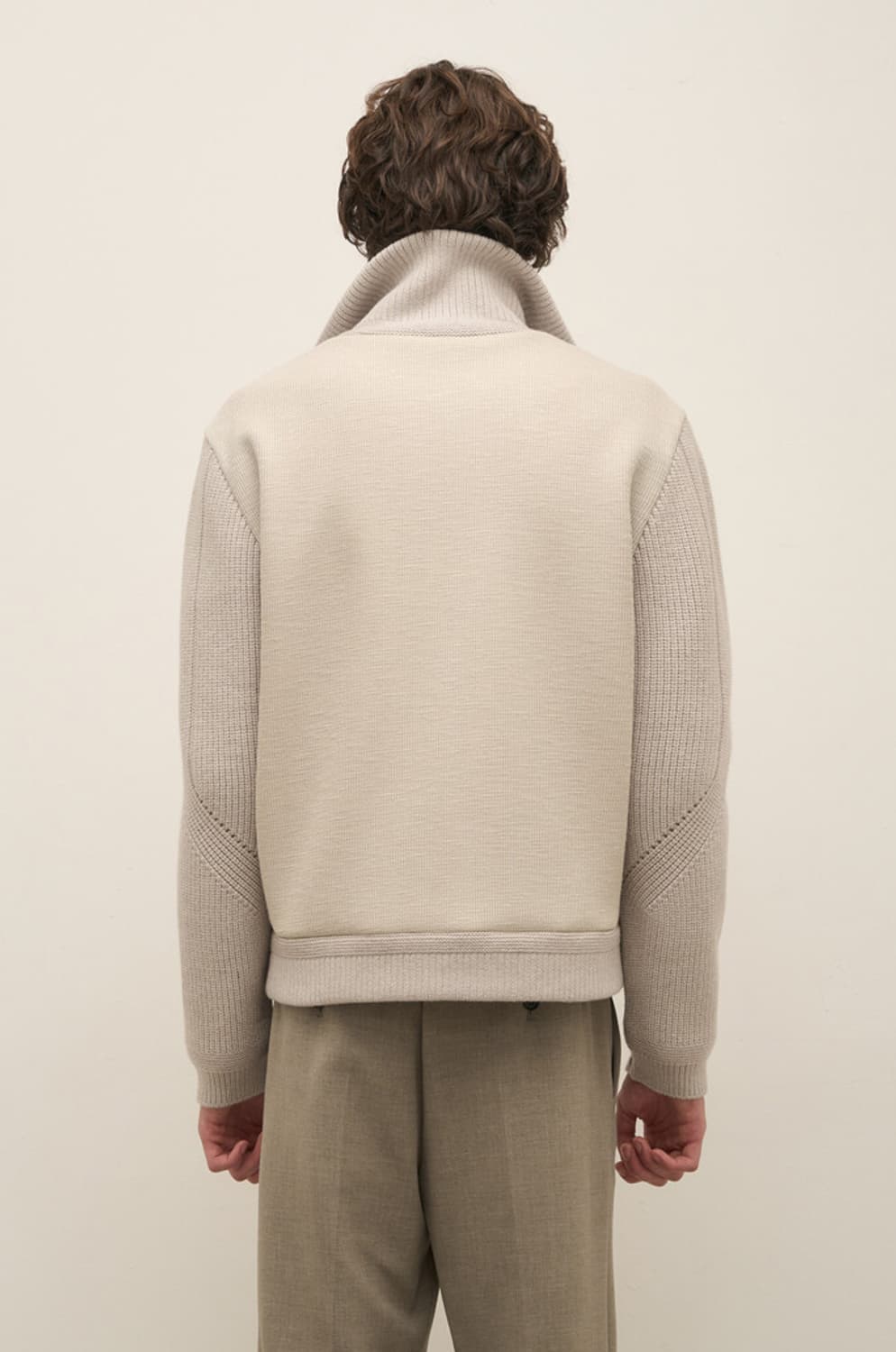 <새상품>시스템옴므 23FW 하이넥 구스 니트 패딩 100 상품이미지2