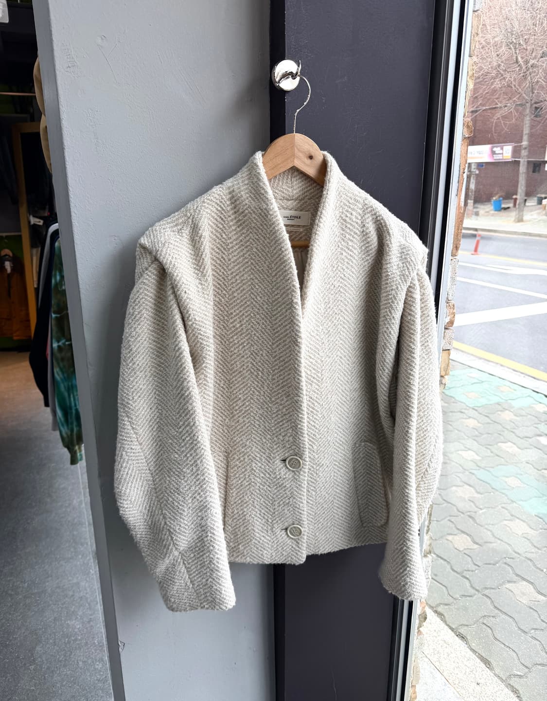 34/ 이자벨마랑 드로고 헤링본 우븐 자켓 상품이미지4