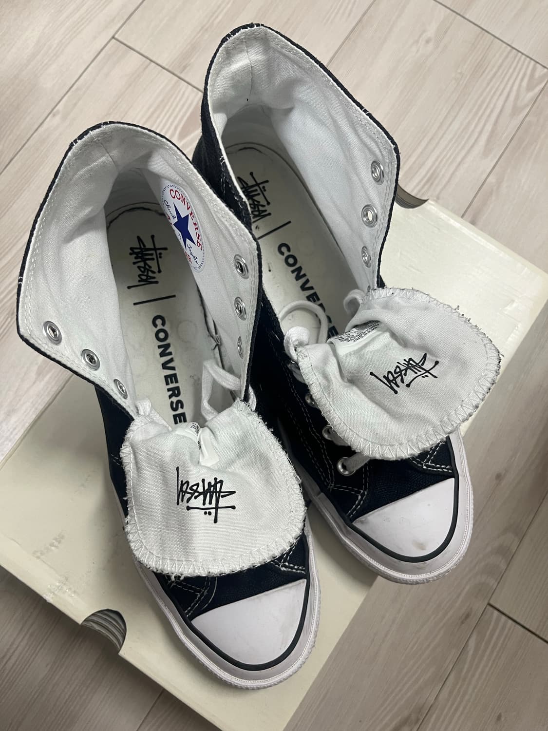 [280] 스투시 X 컨버스 척 70 하이 블랙 상품이미지3