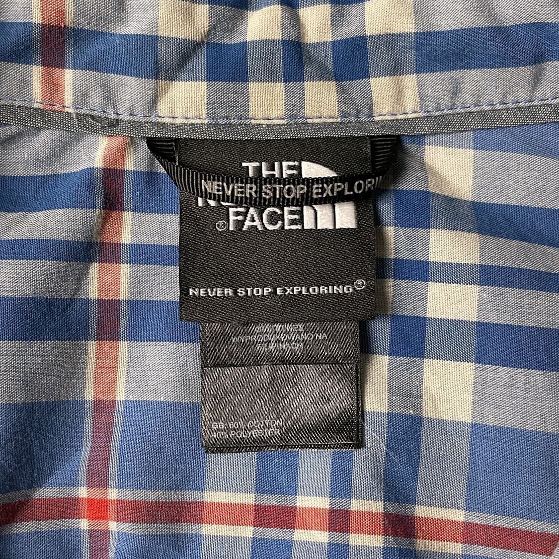 THE NORTH FACE 노스페이스 빈티지 블루 체크셔츠 A00515 상품이미지9