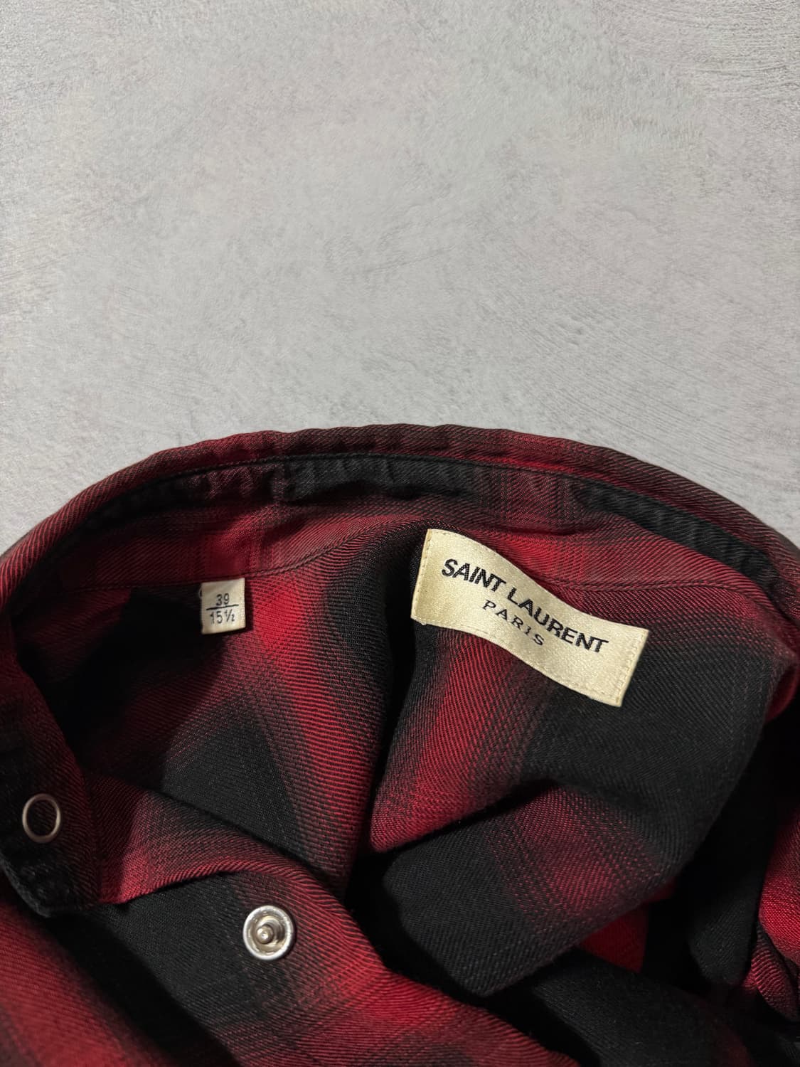 13FW 생로랑 플란넬 체크셔츠 상품이미지8