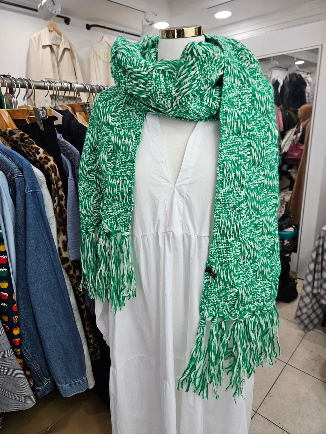 꽈배기 니트 머플러 상품이미지4