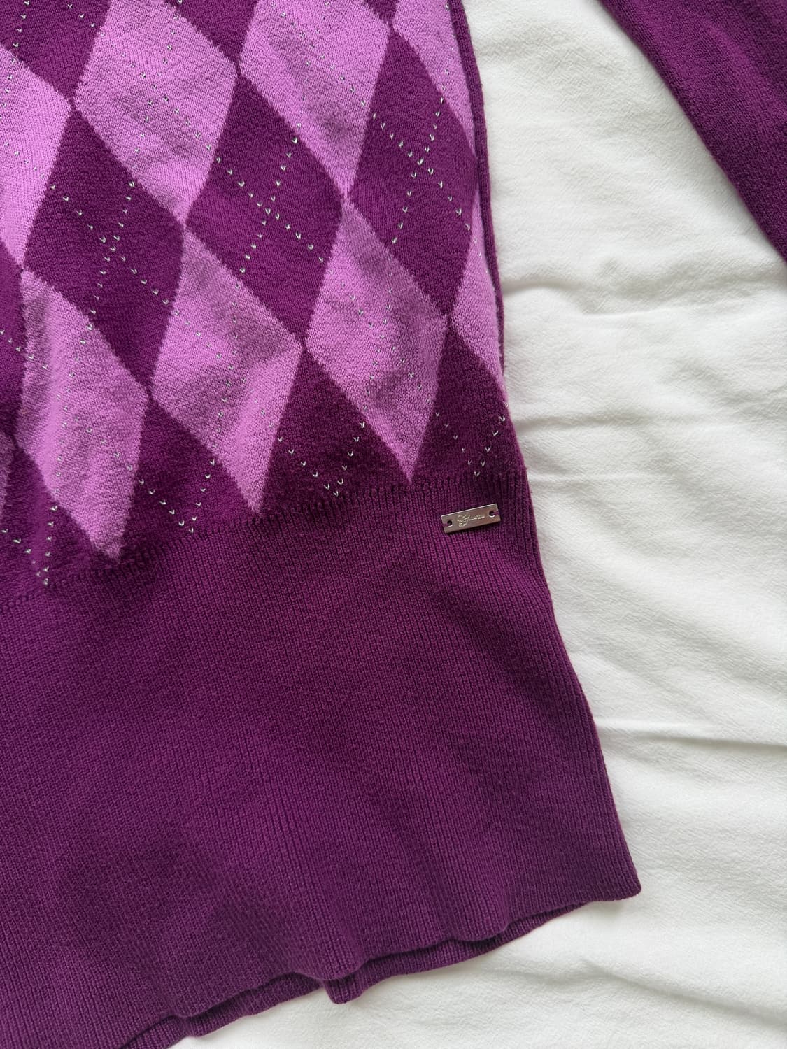 게스 빈티지 아가일 니트 상품이미지5