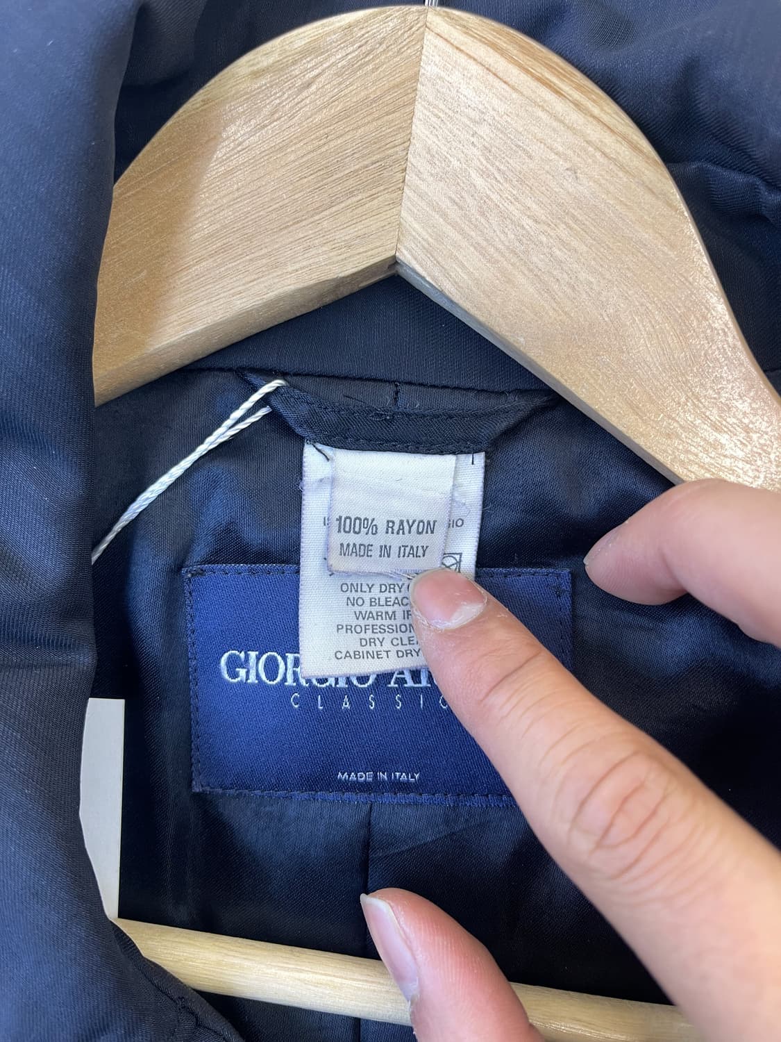 조르지오 아르마니 90s 로로피아나 스톰 시스템 코트 상품이미지6