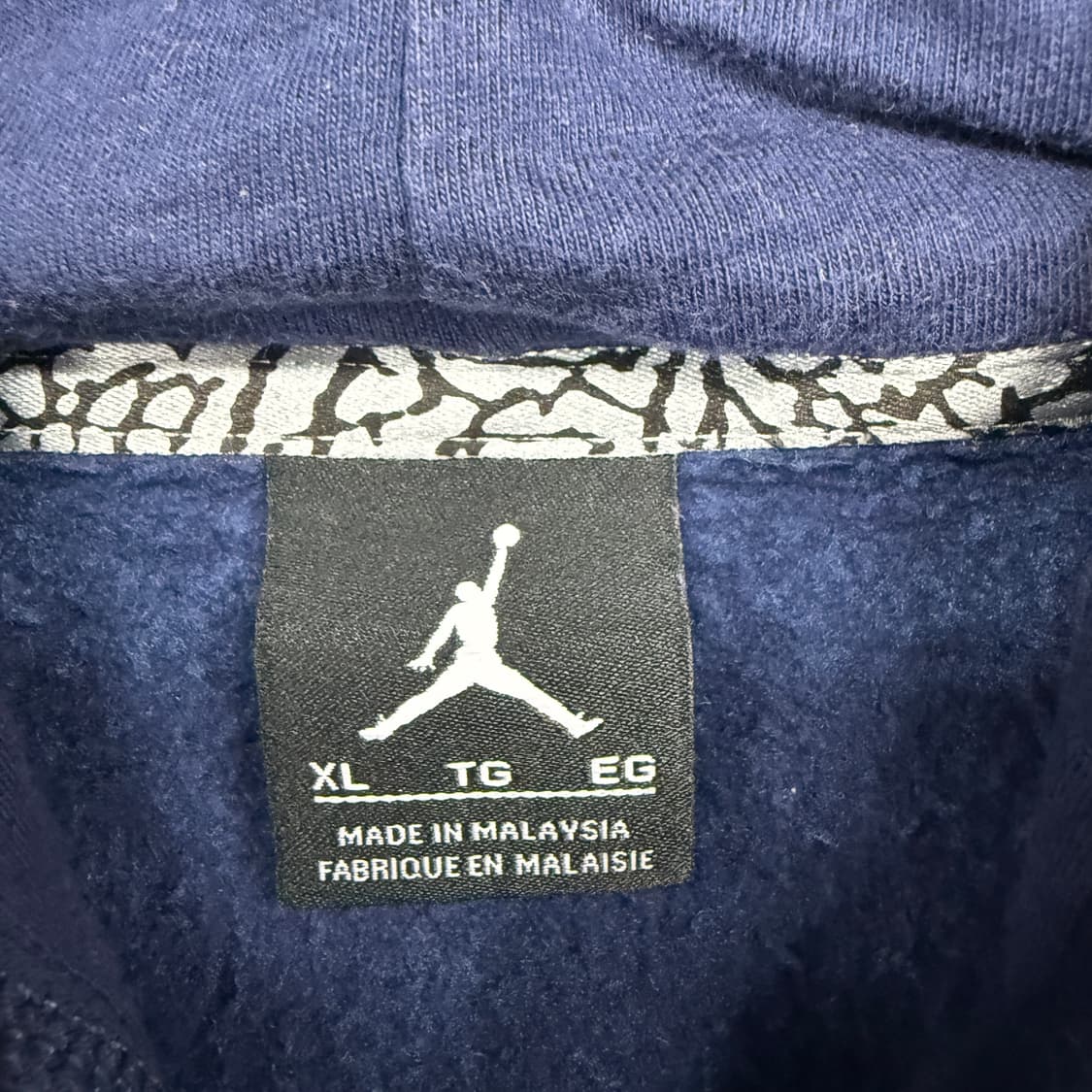 (XL)나이키 NIKE 조던 리스펙트 후드티셔츠(네이비) 상품이미지2