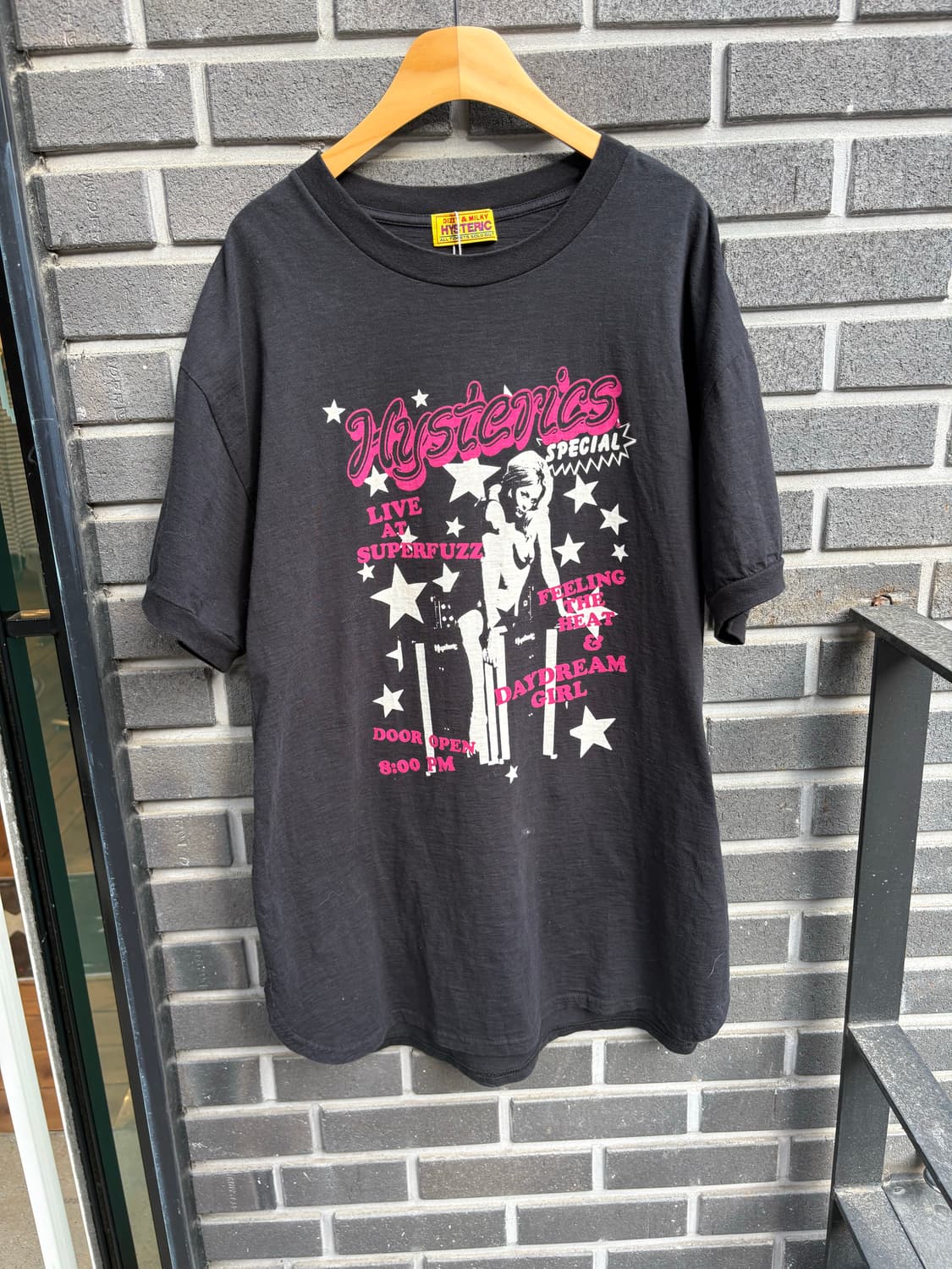 히스테릭글래머 히스걸 블랙핑크 스타 반팔 상품이미지5