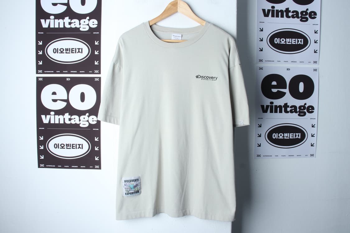 (2XL) 디스커버리 반팔 티셔츠 빅사이즈 백프린팅 올드스쿨-H32165 상품이미지2