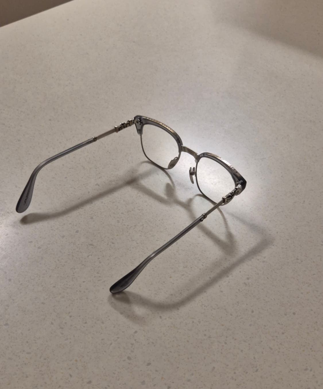 크롬하츠 보넨노이슈어1 브러쉬드실버 안경 상품이미지2