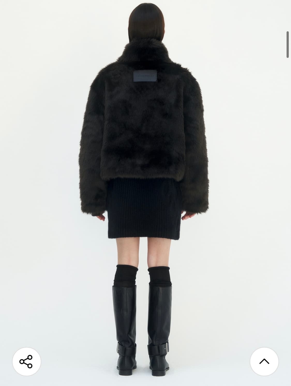 트리밍버드 High-neck Zip-up Fur Jacket 상품이미지2