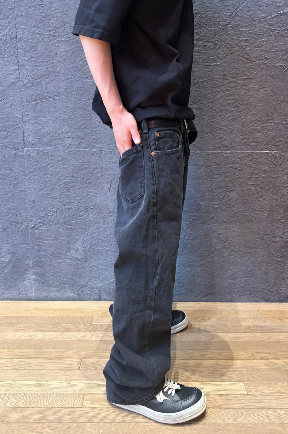 00‘s levi’s 리바이스 517 블랙 36x32 상품이미지3