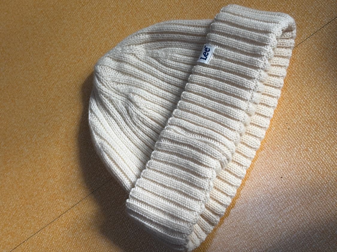 니트 숏 비니 아이보리 Lee 상품이미지3