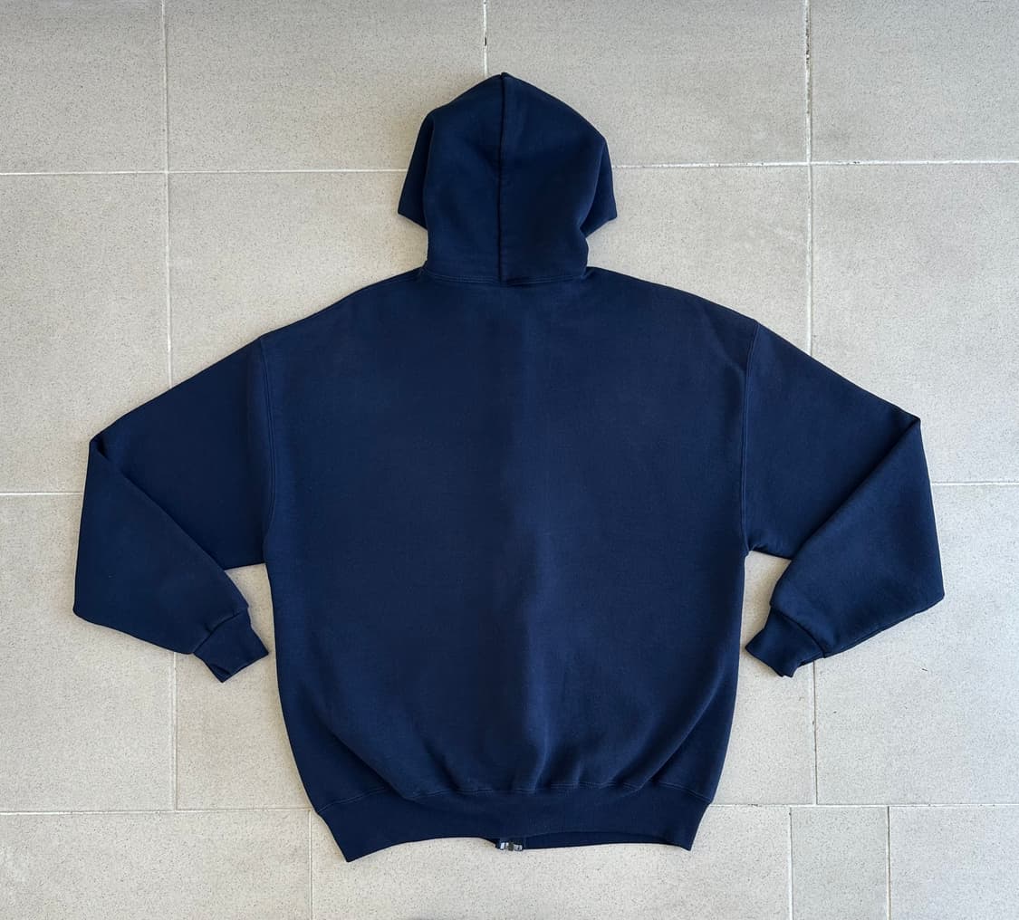 90s 빈티지 러셀 후드집업 네이비 XL 상품이미지2