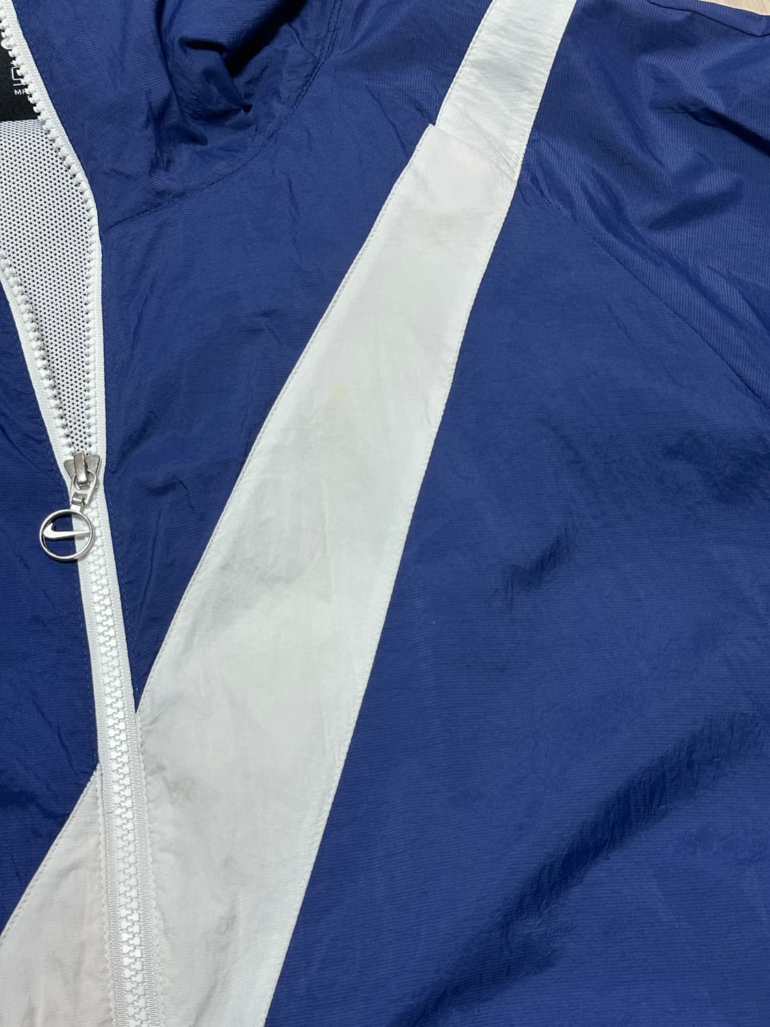 나이키 NIKE 빅스우시 우븐 배색 바람막이 자켓 네이비 상품이미지5