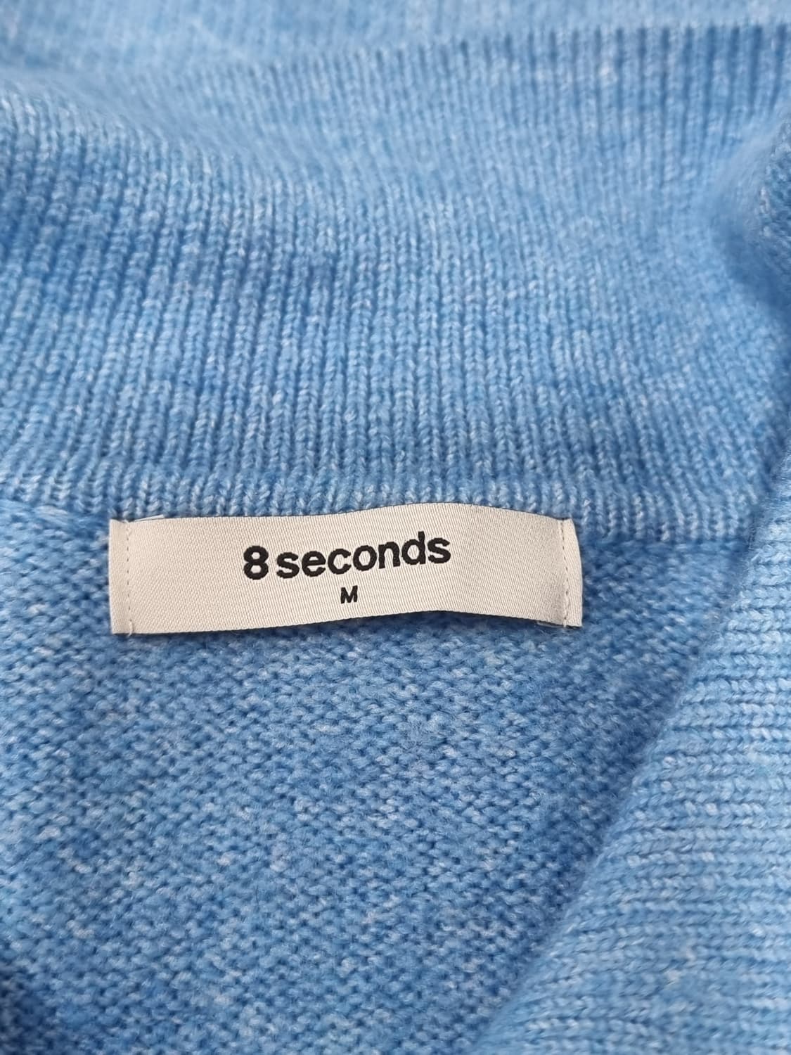 8세컨즈 칼라넥 가디건 스카이블루 (D10 상품이미지4